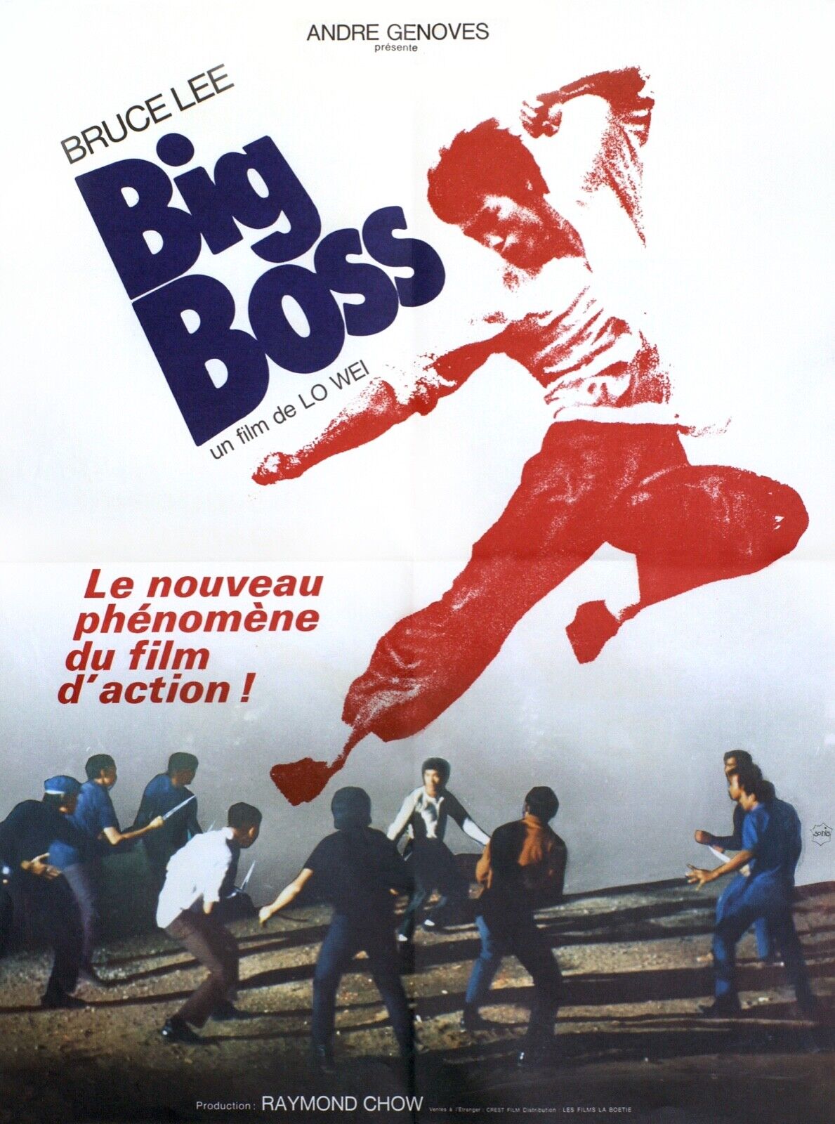 BIG BOSS, BRUCE LEE, 1971, REPRO MOVIE POSTER, VINTAGE, HQ
