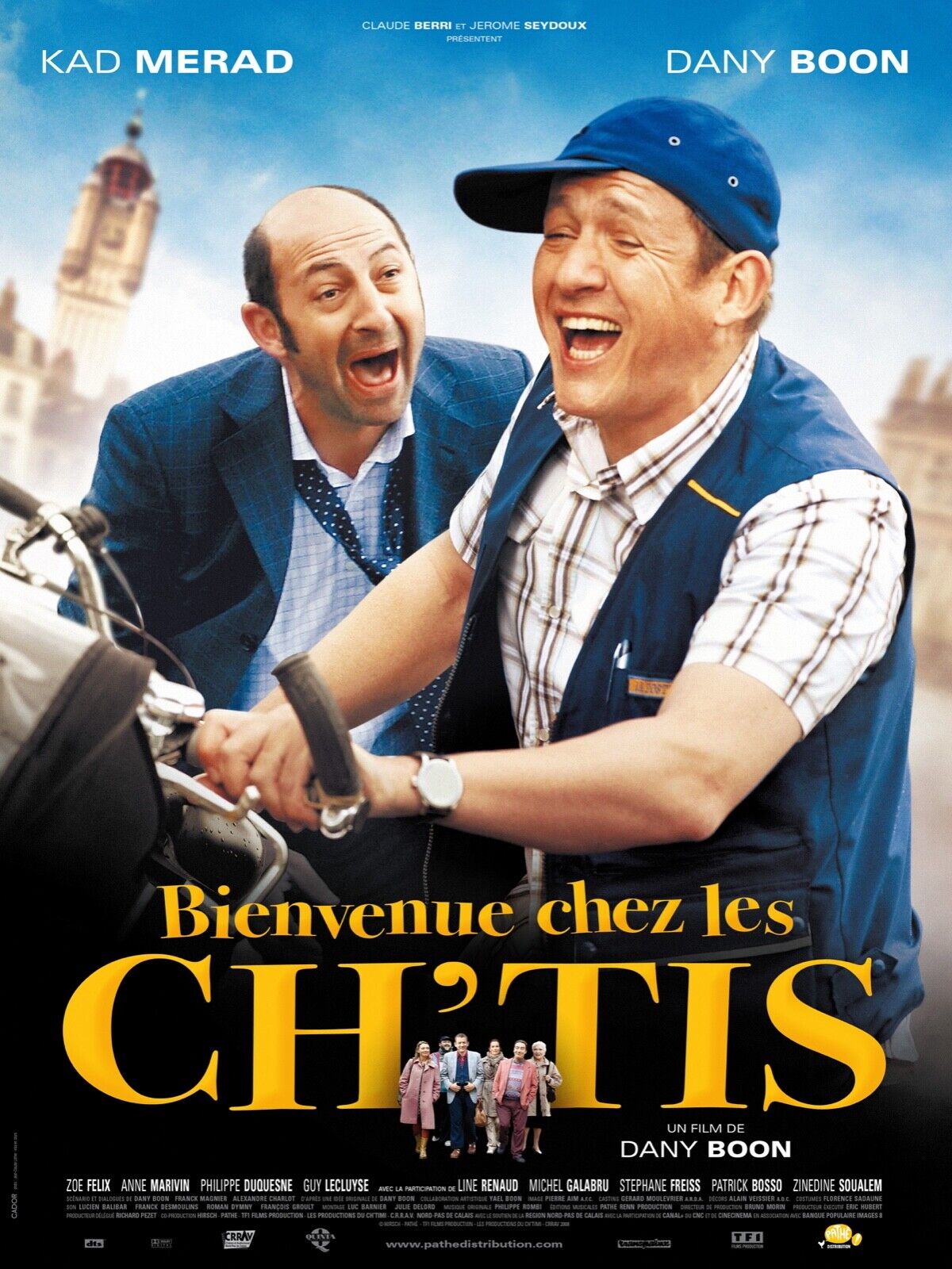 BIENVENUE CHEZ LES CH’TIS, DANY BOON, 2008, REPRO MOVIE POSTER, VINTAGE, HQ