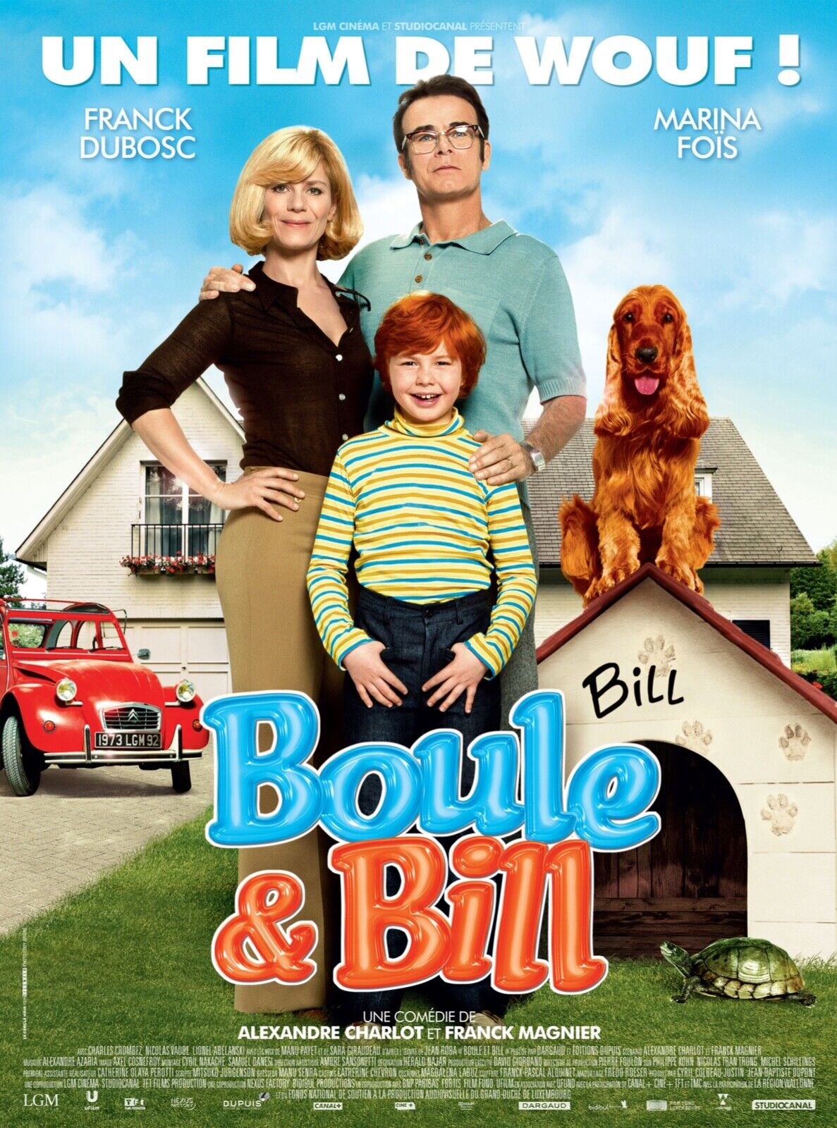 BOULE & BILL, FRANCK DUBOSC, 2013, REPRO MOVIE POSTER, VINTAGE, HQ