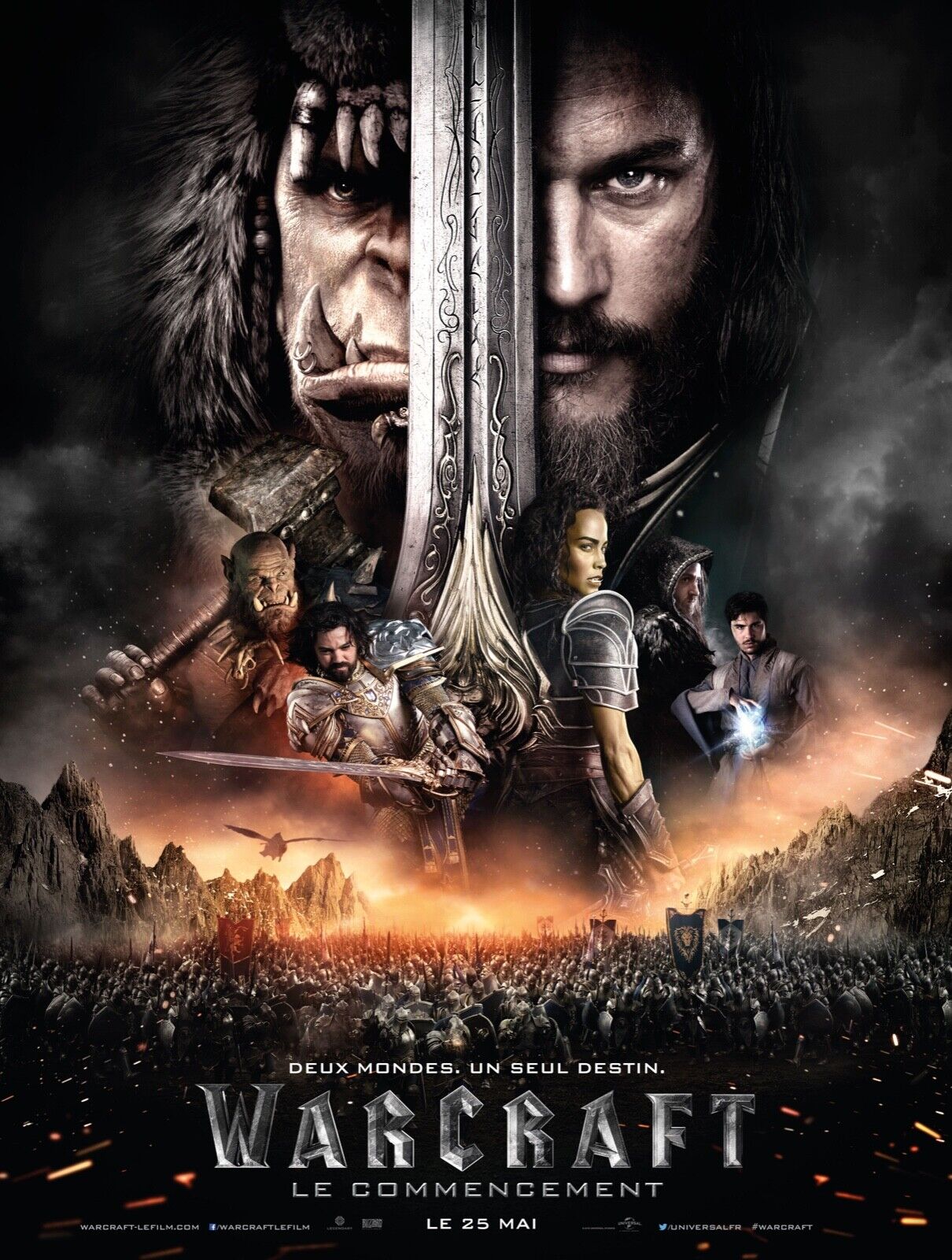 WARCRAFT, Repro affiche jeux VINTAGE HQ