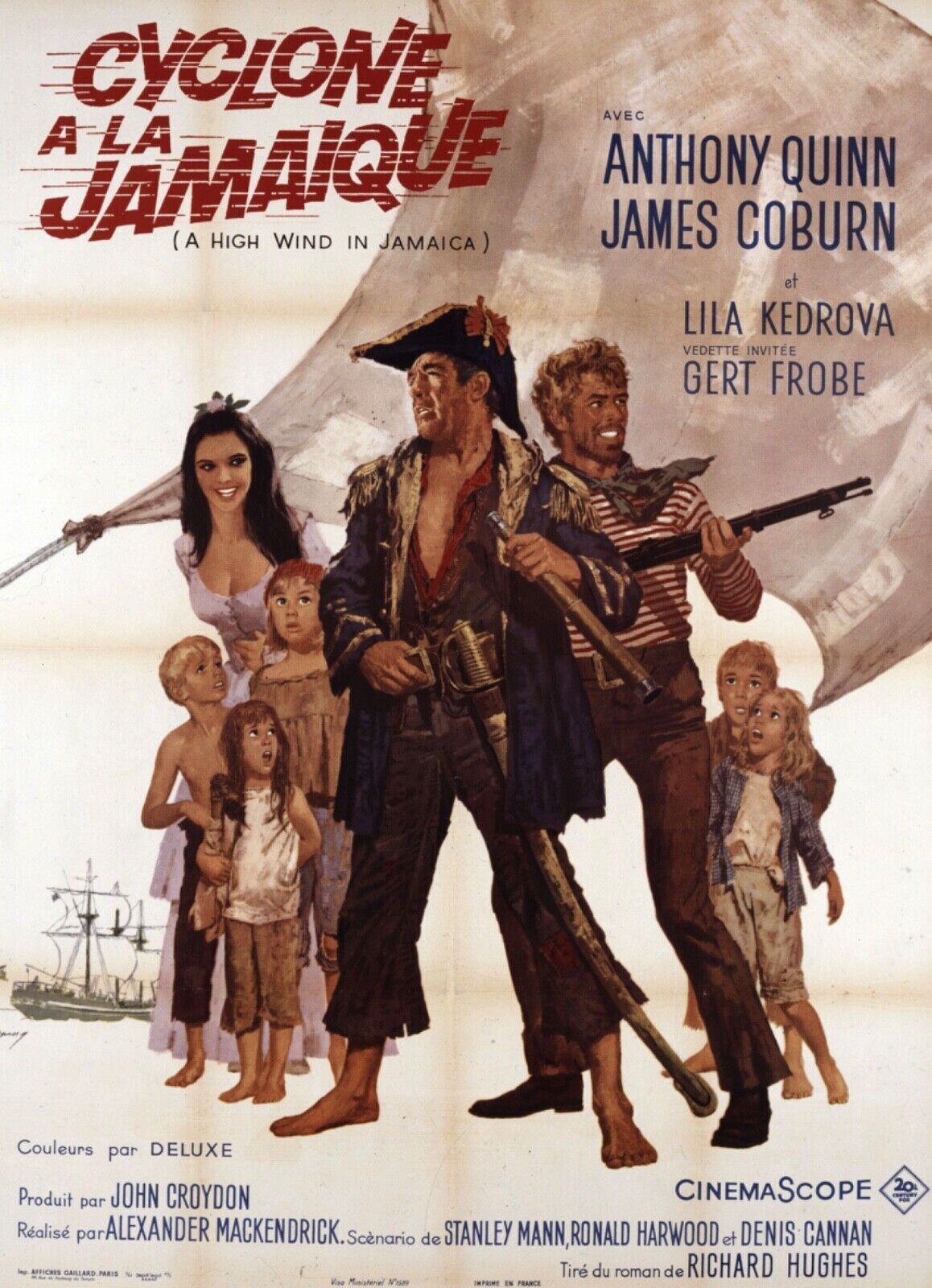 JAMAICAN CYCLONE, ANTHONY QUINN, Reproduction cinema poster, HQ