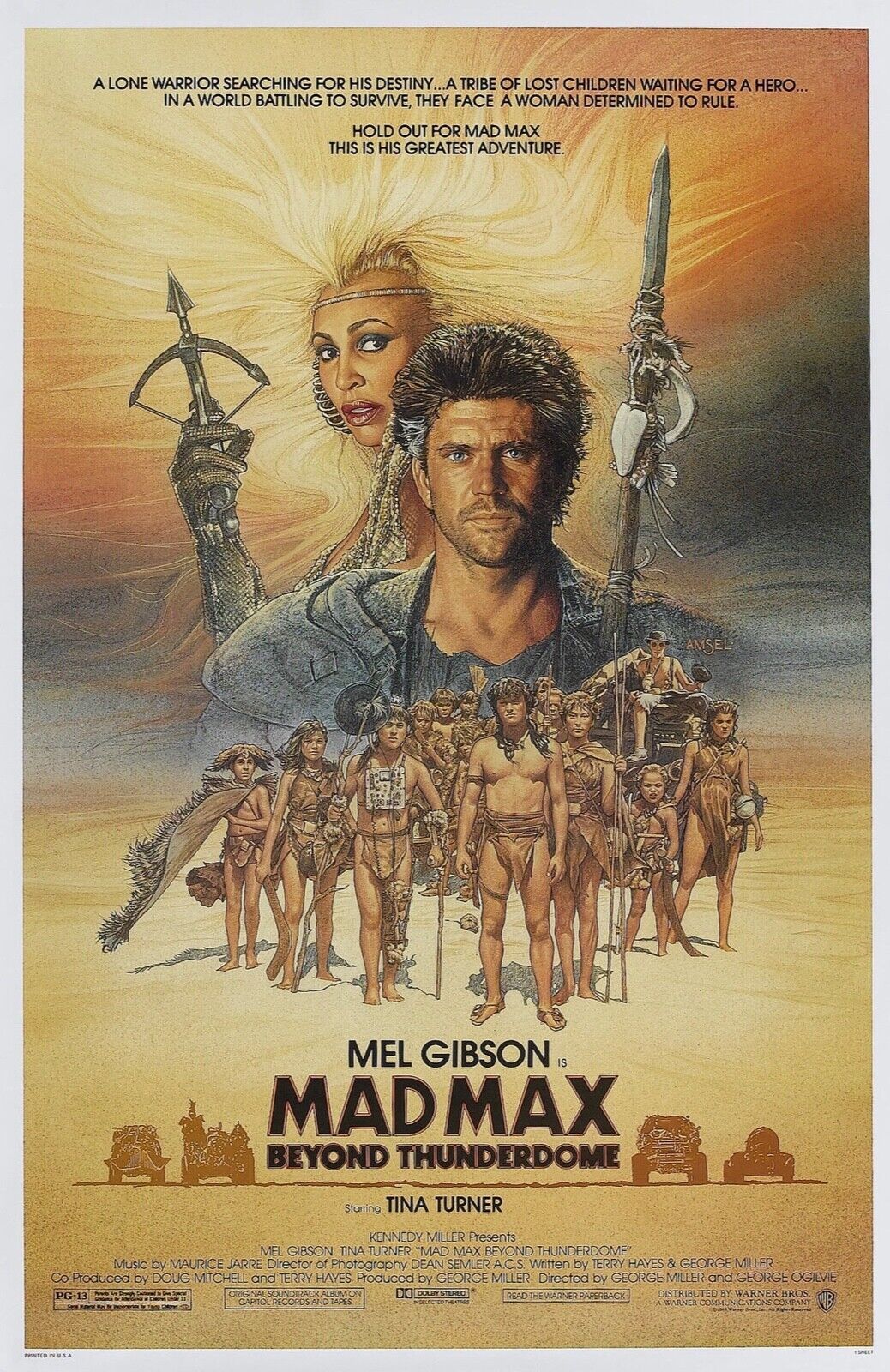MAD MAX, MEL GIBSON, 1979, REPRO AFFICHE CINEMA VINTAGE, HQ