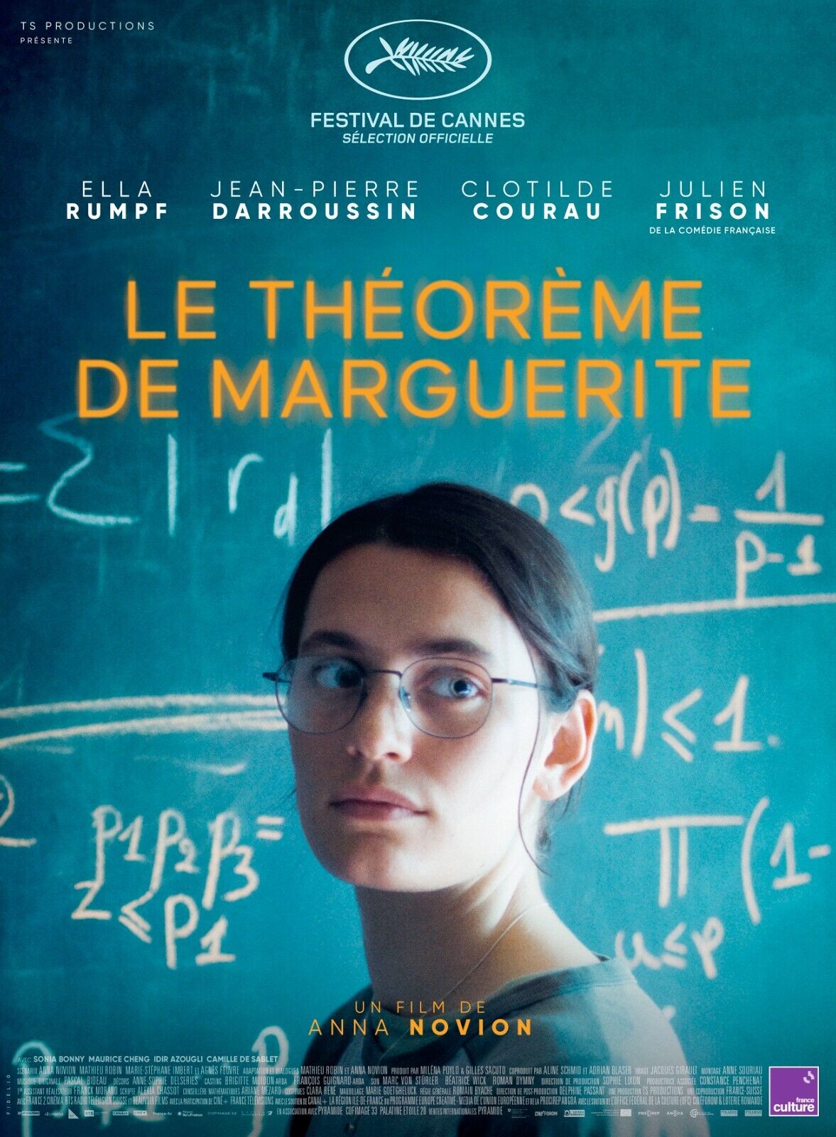 THE MARGUERITE THEOREM, ELLA RUMPF, 2023, repro cinema poster, VINTAGE, HQ
