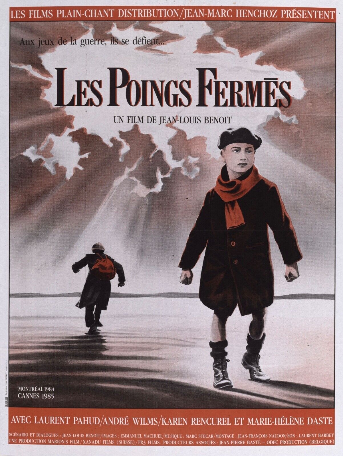 CLOSED FISTS, JEAN-LOUIS BENOIT, 1985, REPRO VINTAGE CINEMA POSTER, HQ