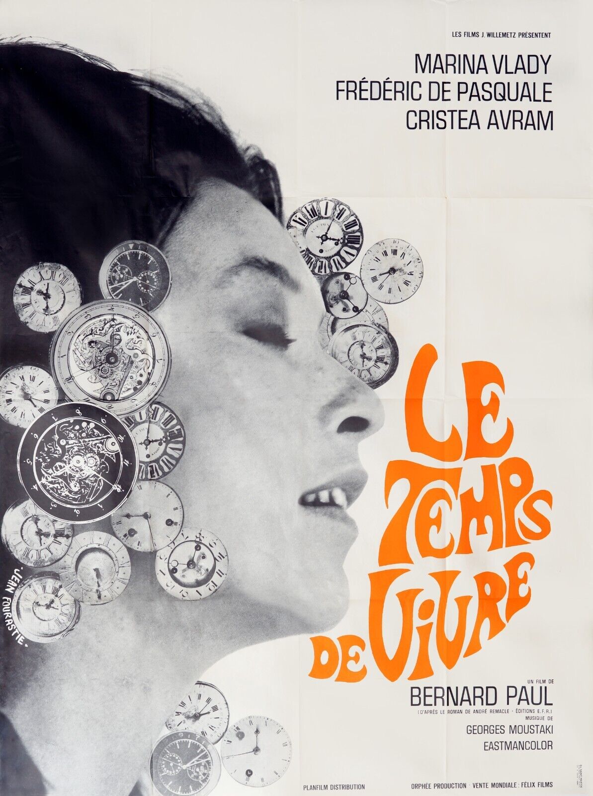 THE TIMES OF LIVING, MARINA VLADY, 1969, REPRO VINTAGE CINEMA POSTER, HQ