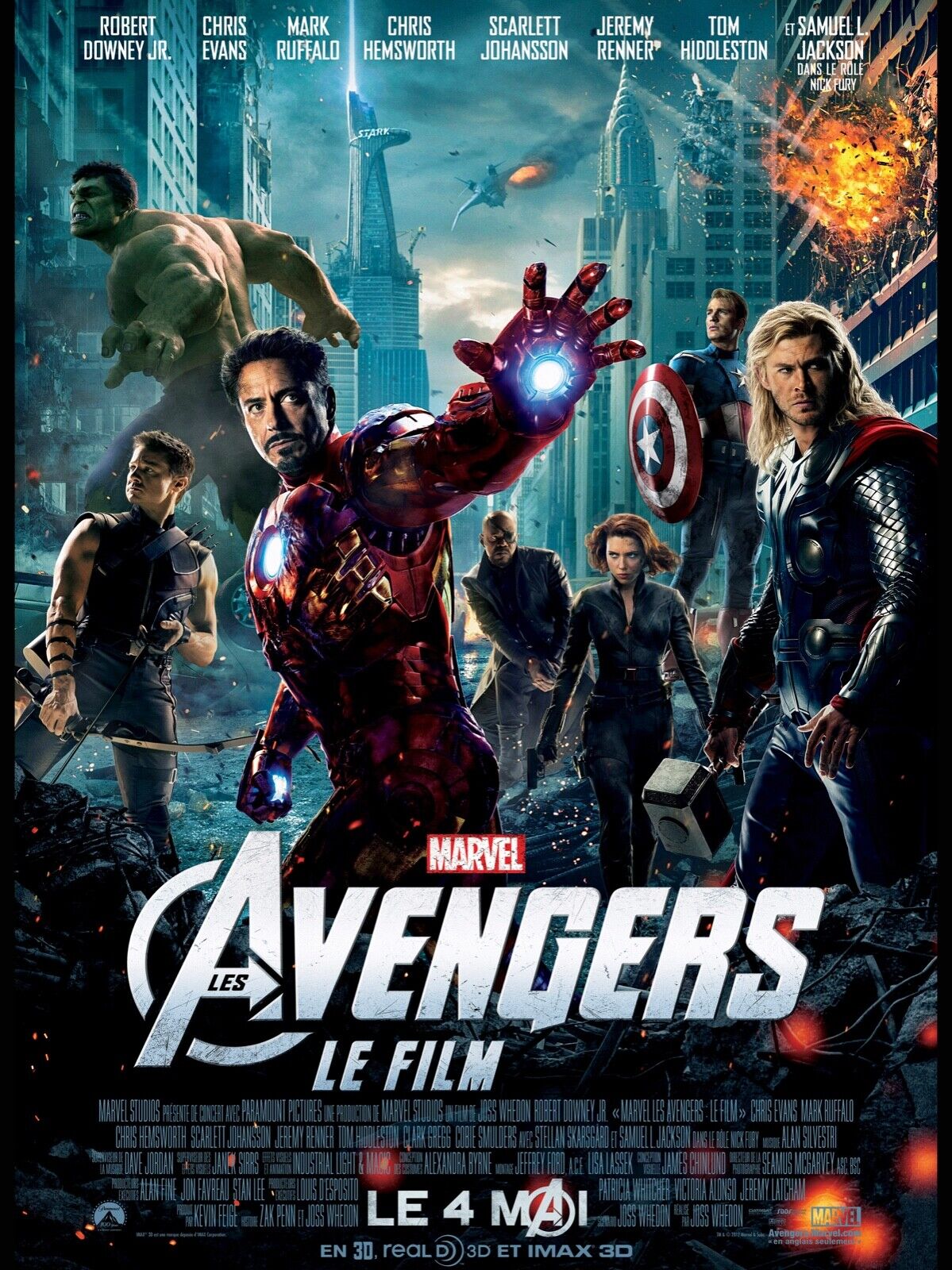 AVENGERS, CHRIS EVANS, 2012, REPRO MOVIE POSTER, VINTAGE, HQ