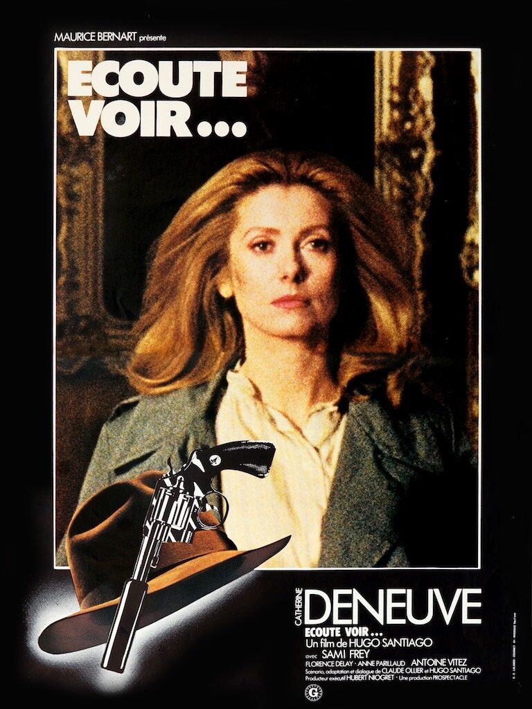 LISTEN AND SEE, CATHERINE DENEUVE, 1979, REPRO MOVIE POSTER, VINTAGE, HQ