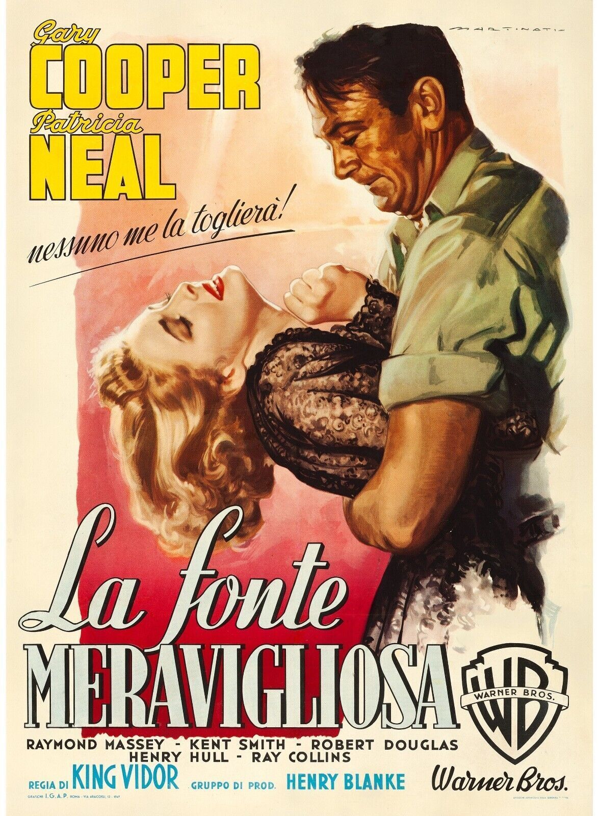 THE BRAVE, GARY COOPER, 1949, Repro cinema poster, VINTAGE, HQ