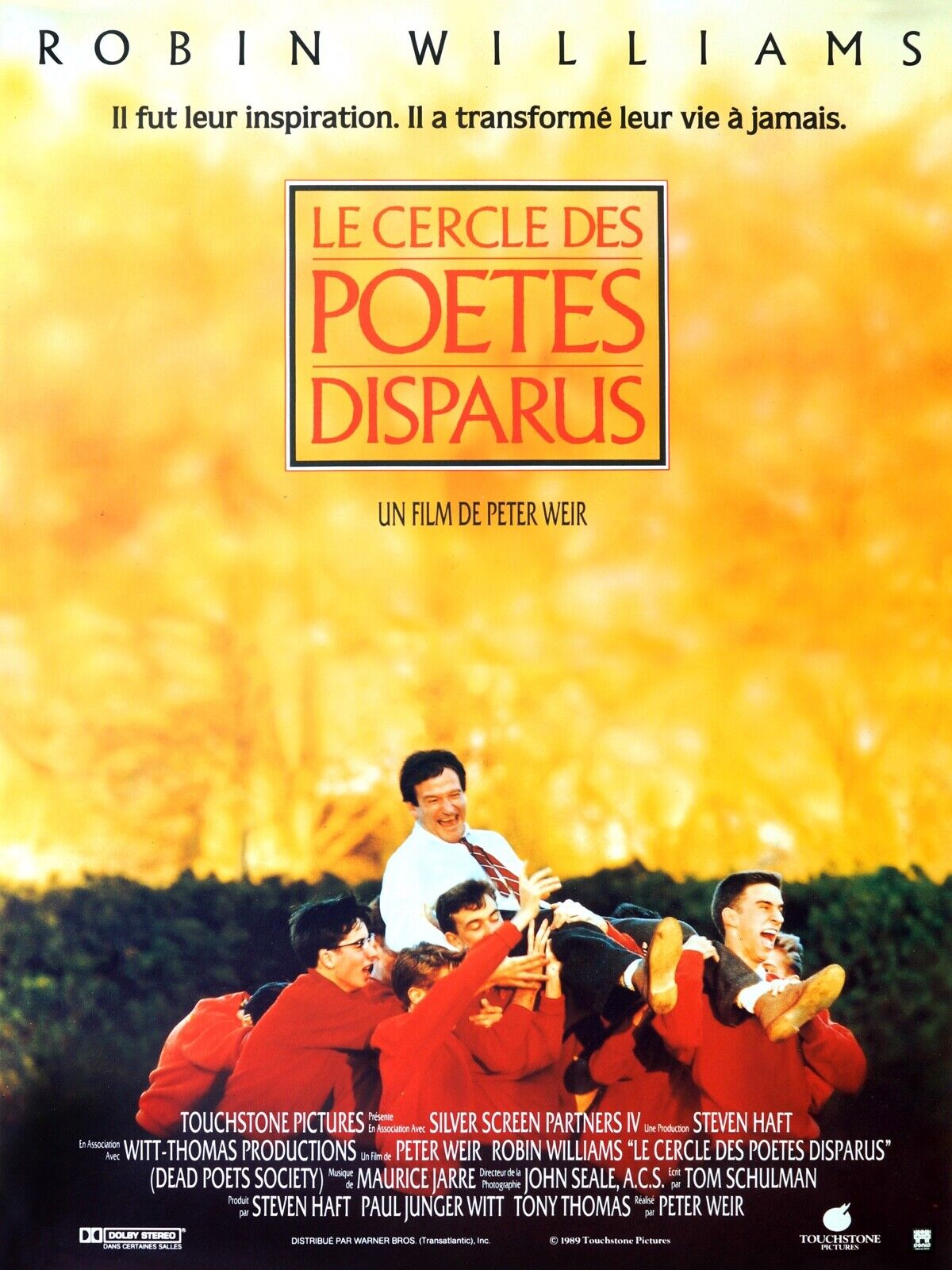 LE CERCLE DES POÈTES DISPARUS, ROBIN WILLIAMS, 1989, REPRO AFFICHE CINÉMA VINTAGE, HQ
