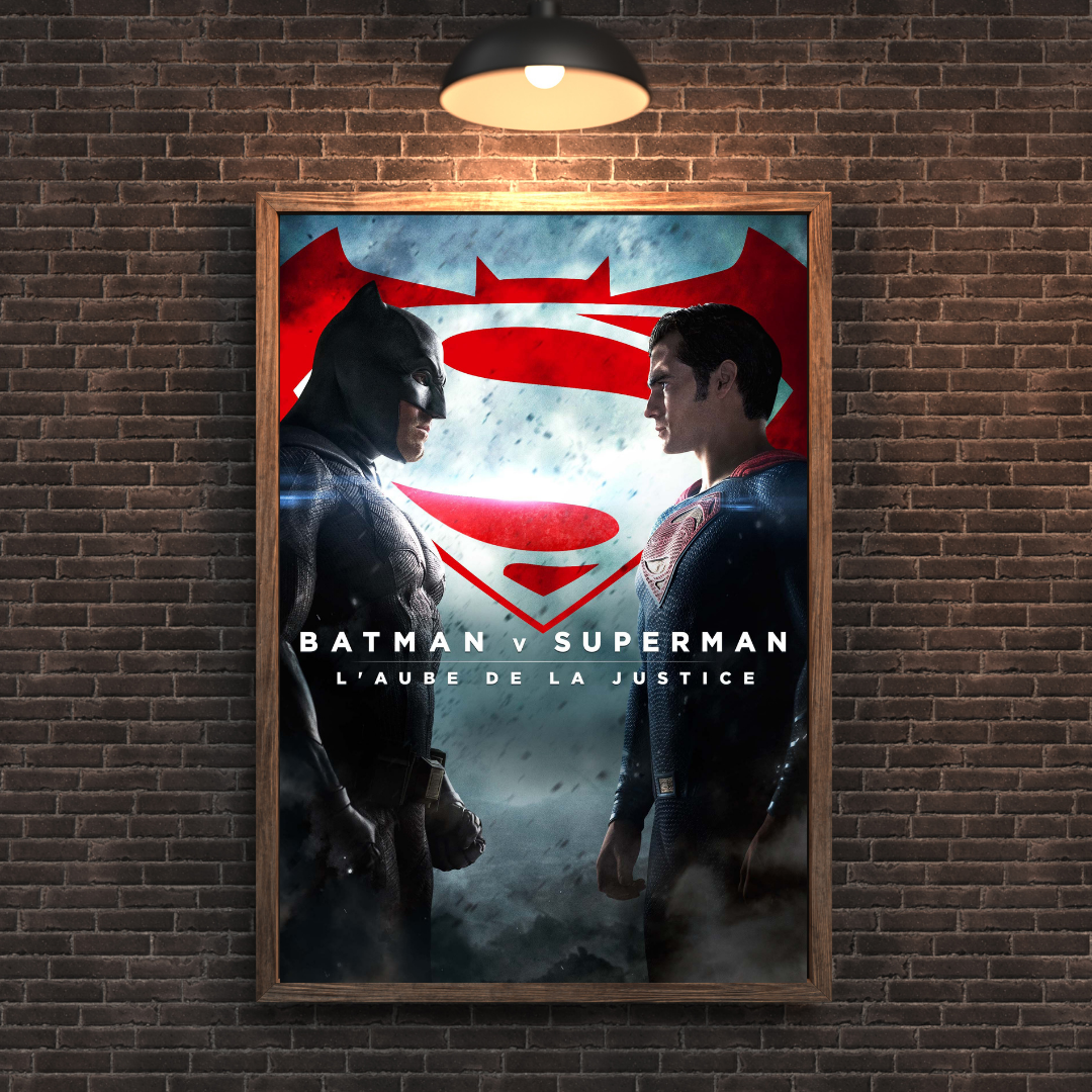 BATMAN V SUPERMAN: L’AUBE DE LA JUSTICE, BEN AFFLECK, 2016, REPRO MOVIE POSTER, VINTAGE, HQ