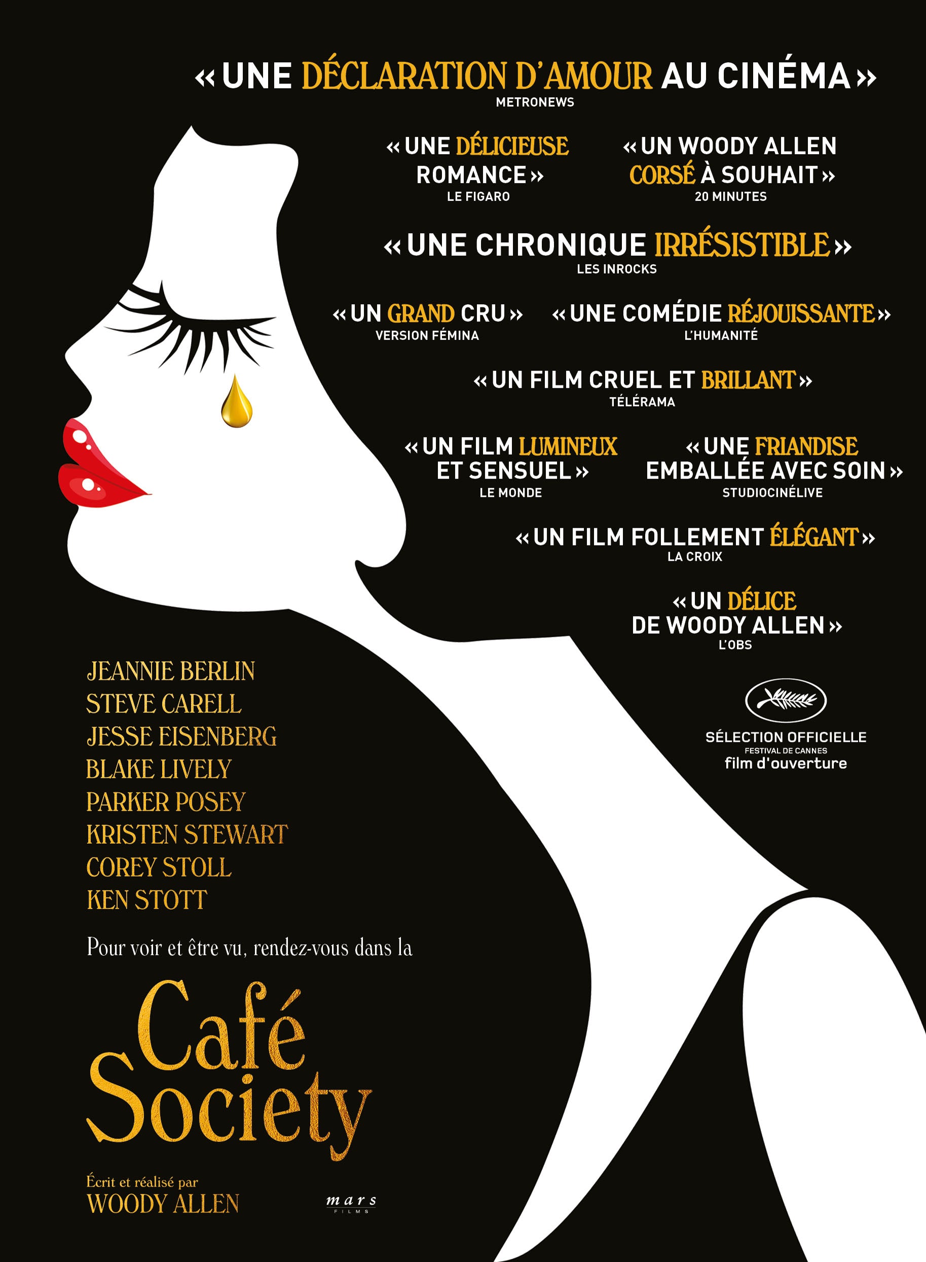 CAFE SOCIETY, JESSE EISENBERG, KRISTEN STEWART, 2016, REPRO MOVIE POSTER, VINTAGE, HQ