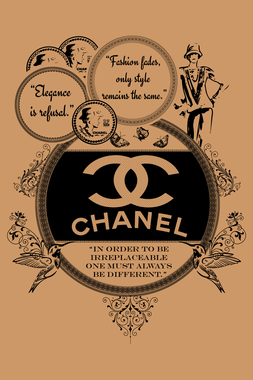 COCO CHANNEL AFFICHE VINTAGE ADVERTISING POSTER HQ