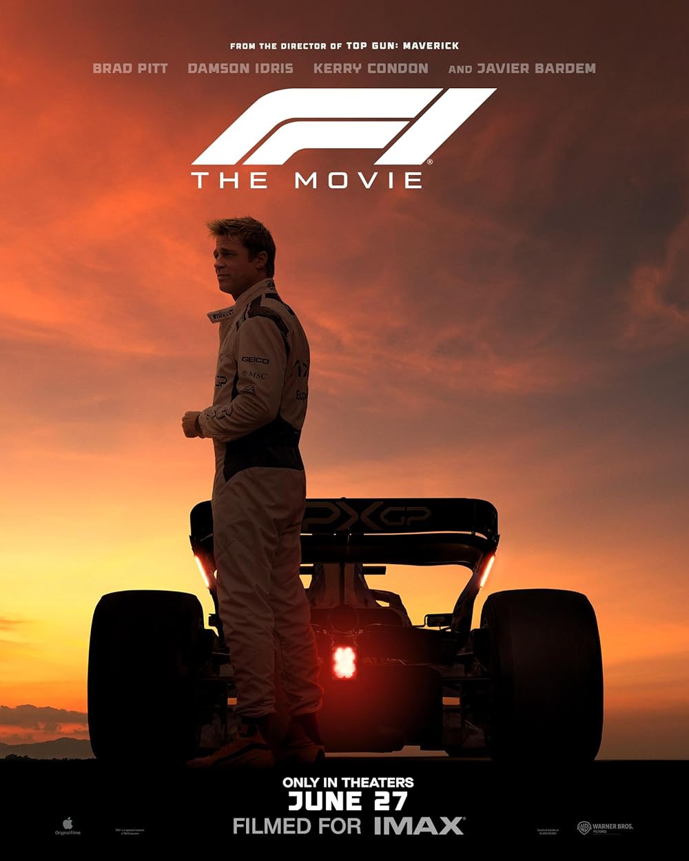 Formula 1 Movie Poster Hq Brad Pitt – Affiche Vintage Cinéma Rétro | Poster HUB STUDIO
