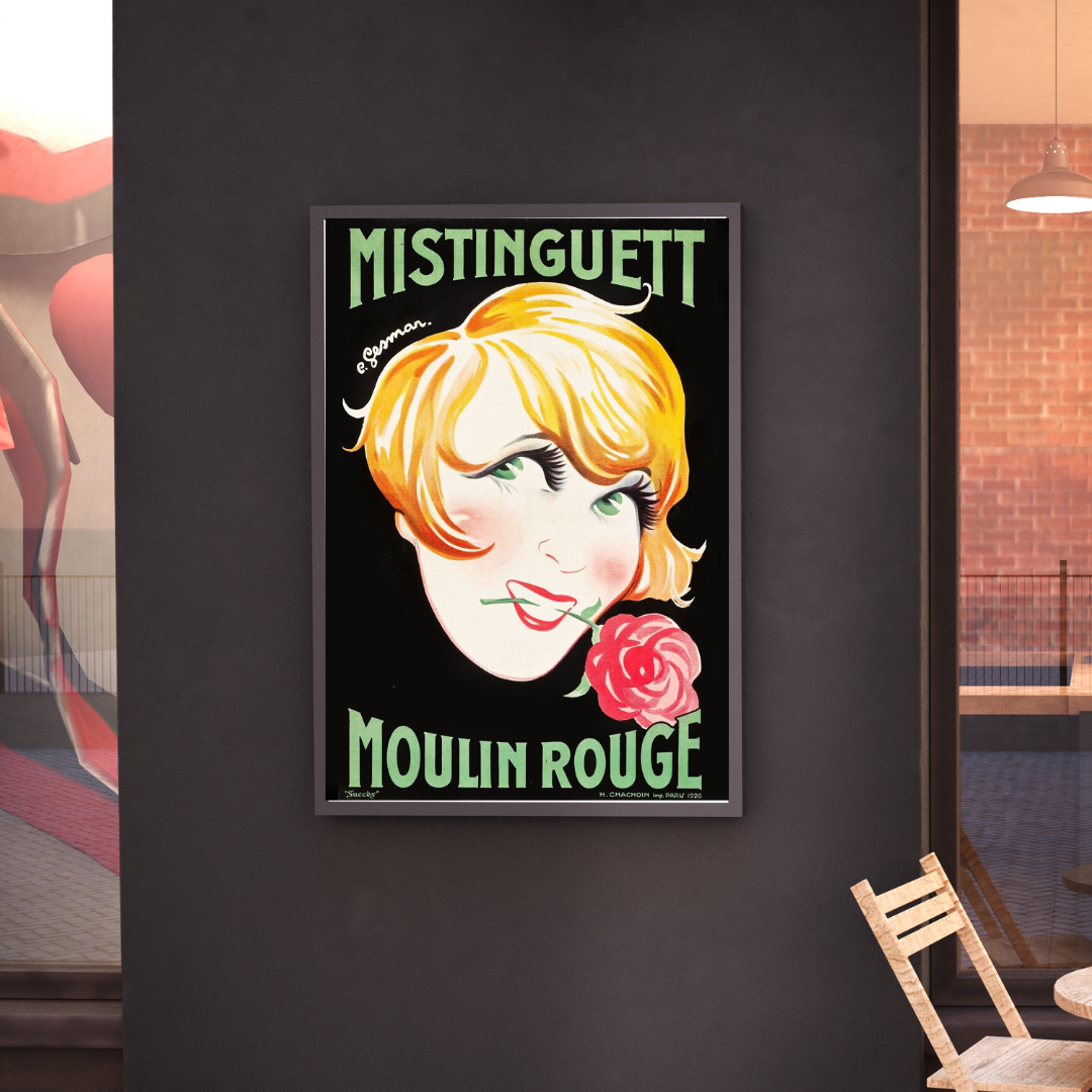 MISTINGUET MUSIC POSTER MOULIN ROUGE HQ