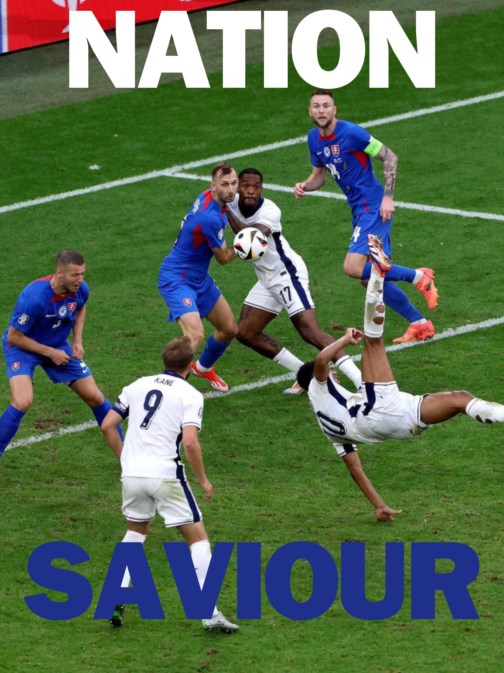 JUDE BELLINGHAM SELECCIÓN NACIONAL DE INGLATERRA PÓSTER DEPORTIVO VINTAGE HQ