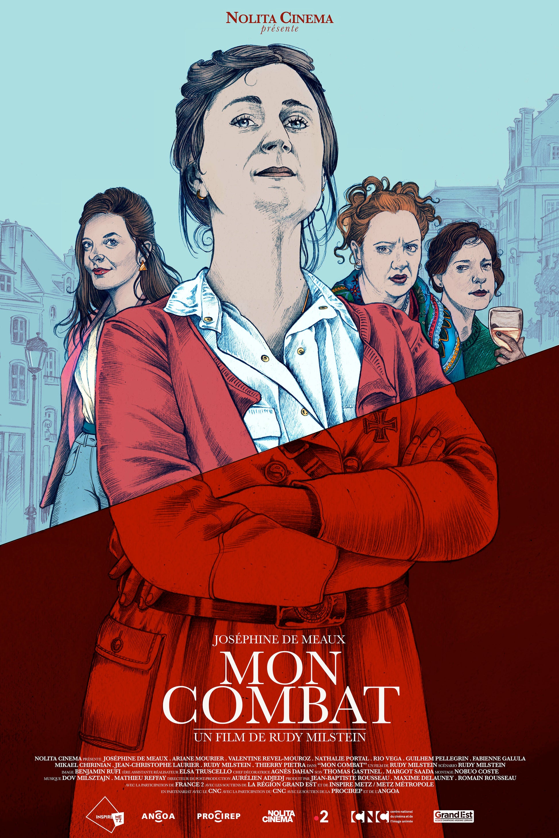 MON COMBAT, Joséphine de Meaux, 2018, AFFICHE VINTAGE MOVIE POSTER HQ