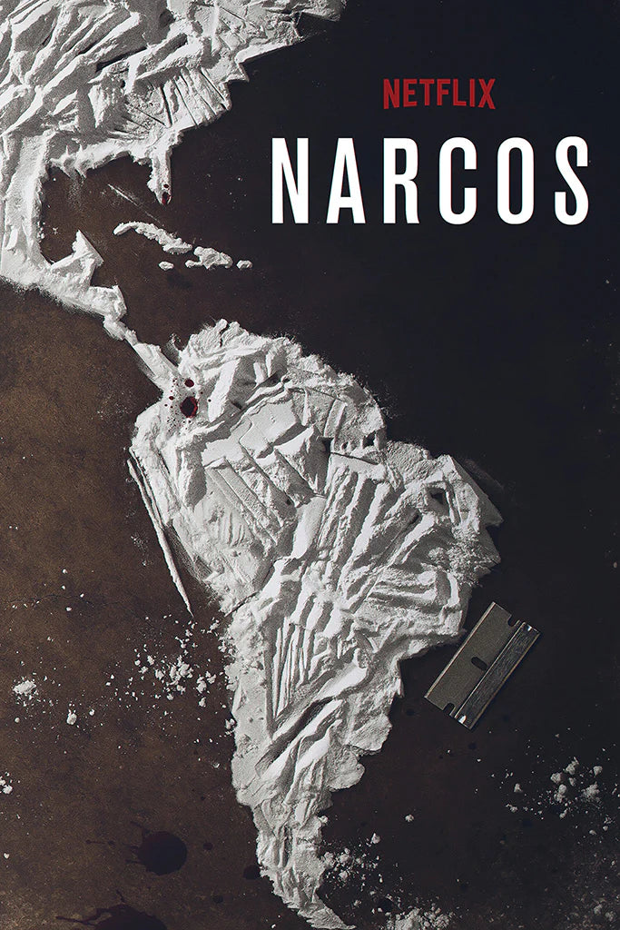 NARCOS NETFLIX WAGNER MOURA AFFICHE VINTAGE MOVIE POSTER HQ
