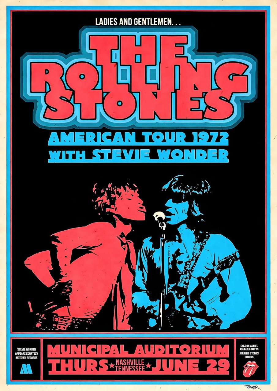ROLLING STONES AMERICAN TOUR 1972 NASHVILLE CON