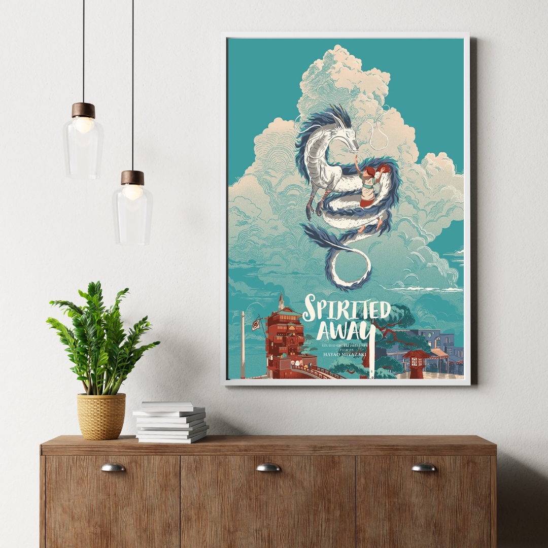 SPIRITED AWAY VINTAGE MOVIE POSTER HQ