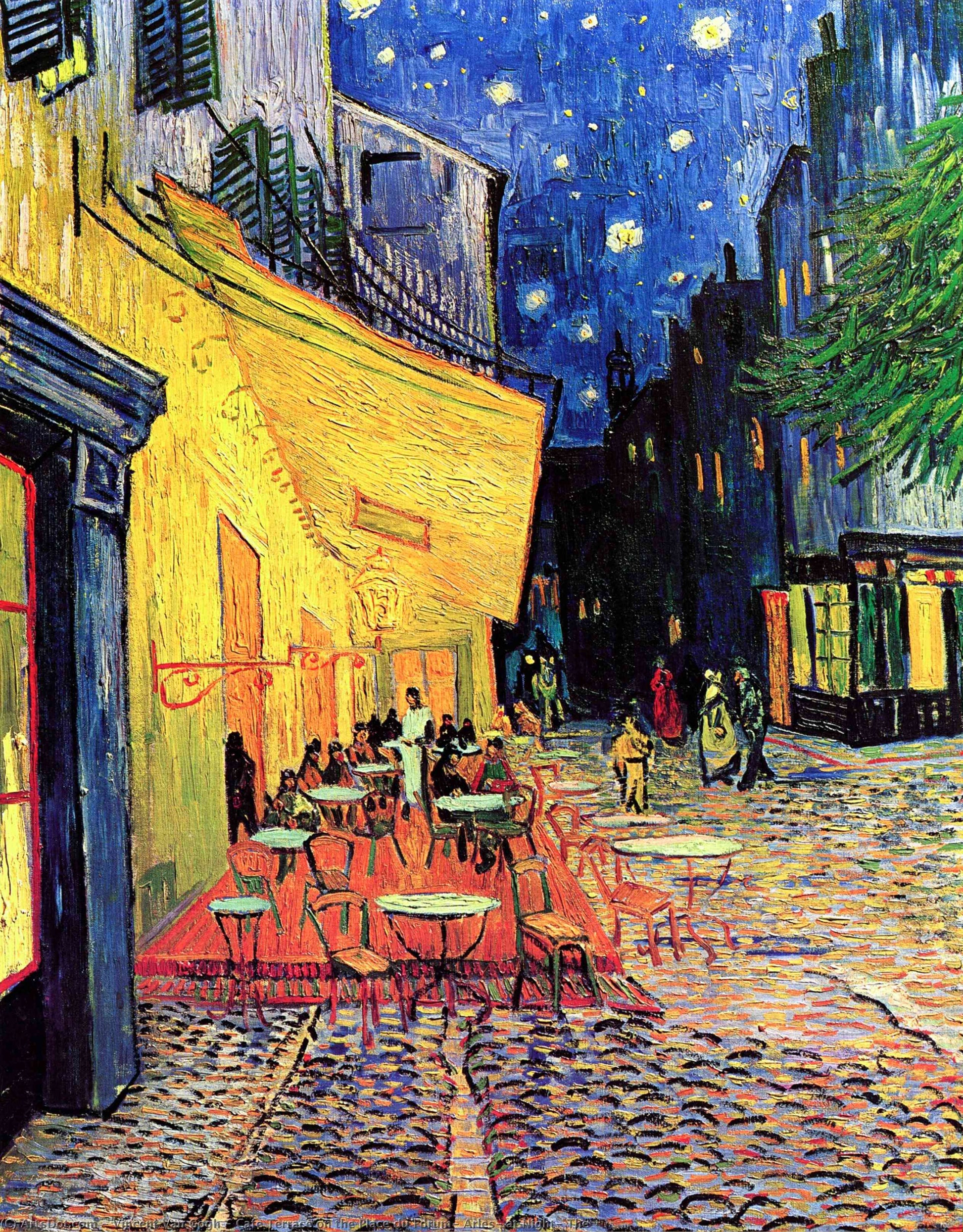 VINCENT VAN GOGH TERRASSE AFFICHE VINTAGE ART POSTER HQ