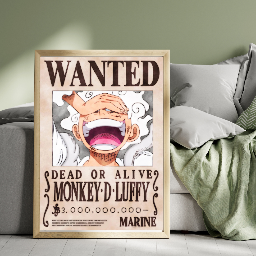 MONKEY D LUFFY VINTAGE MOVIE POSTER HQ