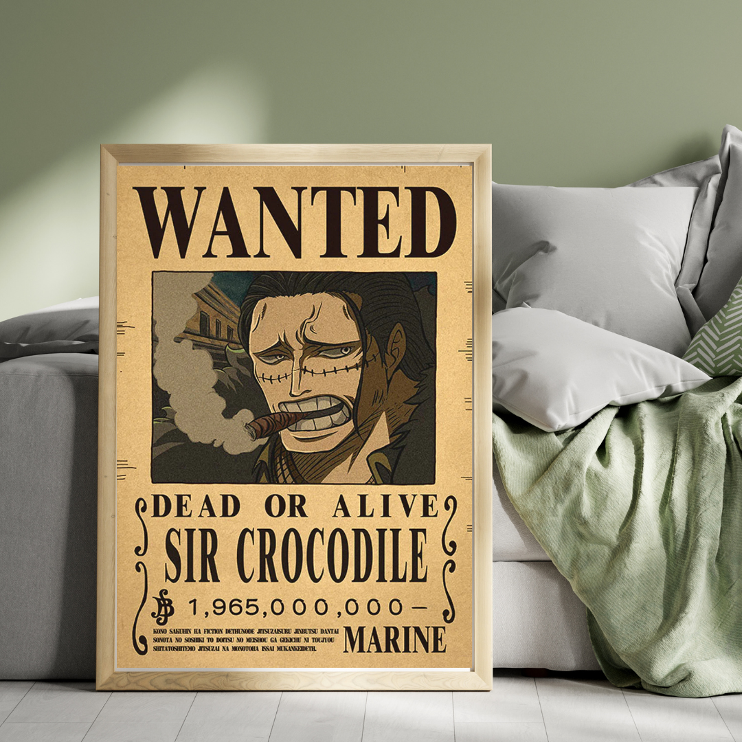WANTED SIR CROCODILE VINTAGE MOVIE POSTER HQ