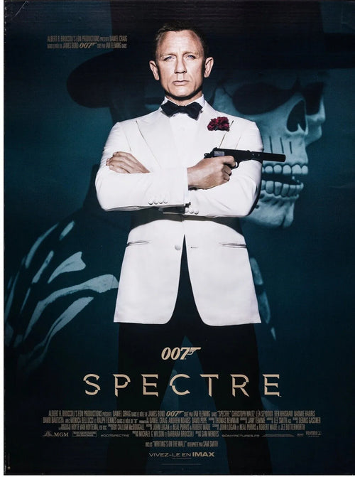 007 SPECTRE, DANIEL CRAIG, 2015, REPRO MOVIE POSTER, VINTAGE, HQ