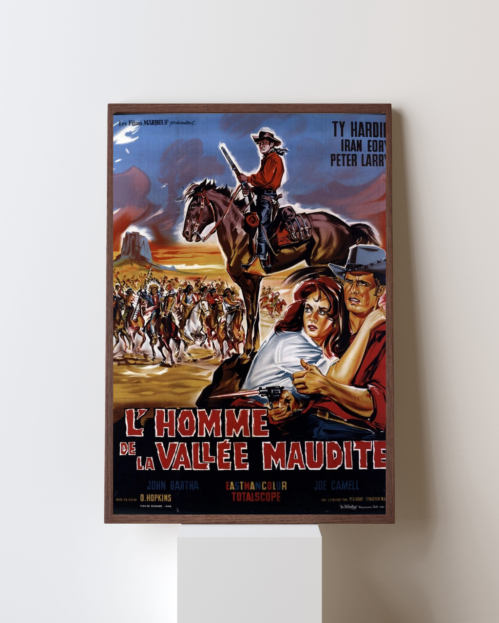 L'HOMME DE LA VALLÉE MAUDITE, TY HARDIN, 1955, MOVIE POSTER HQ