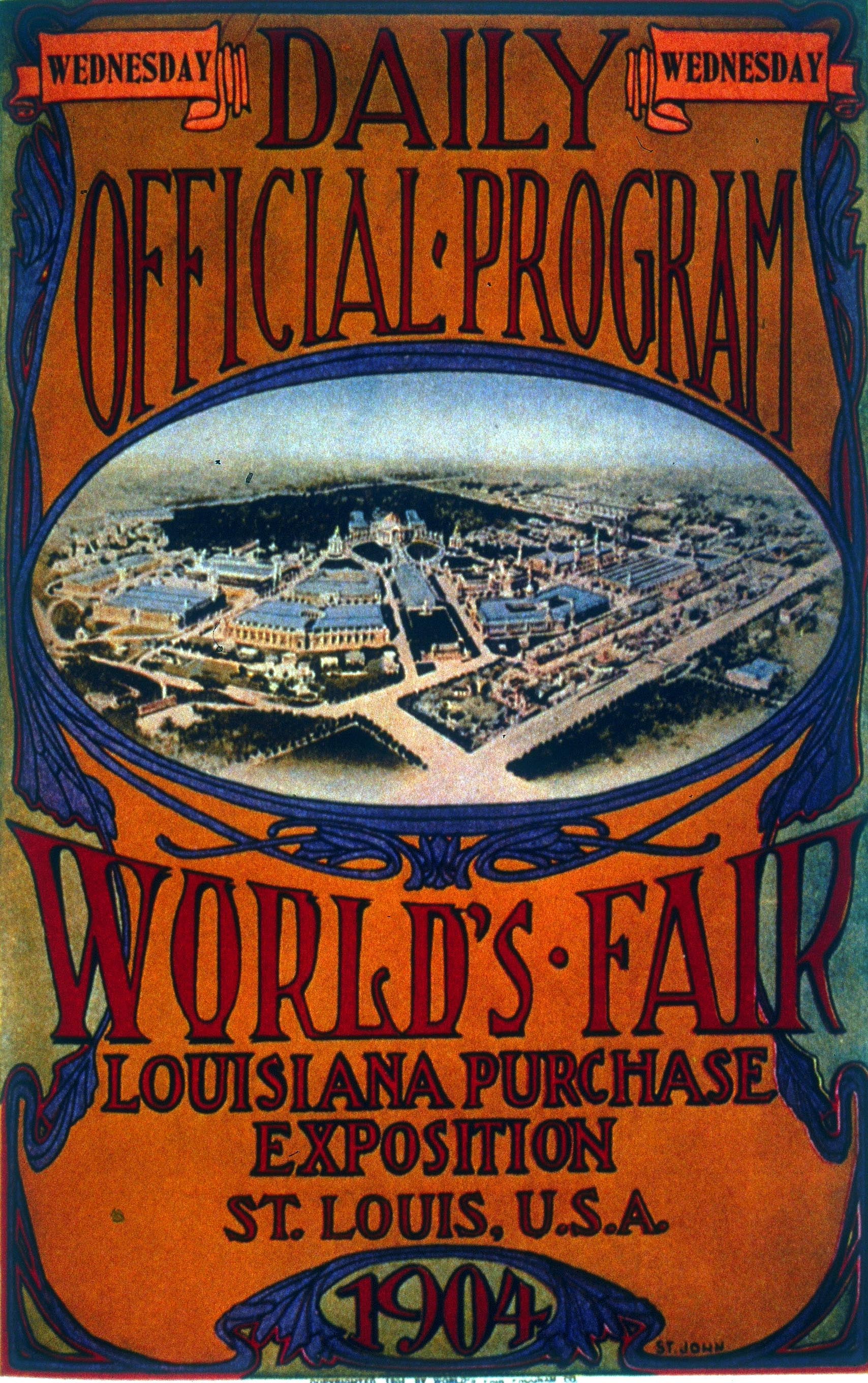 WORLD’S FAIR – LOUISIANA PURCHASE EXPOSITION 1904 - ST. LOUIS, U.S.A. — REPRO SPORT POSTER  – HQ- REPRO MOVIE POSTER, VINTAGE, HQ