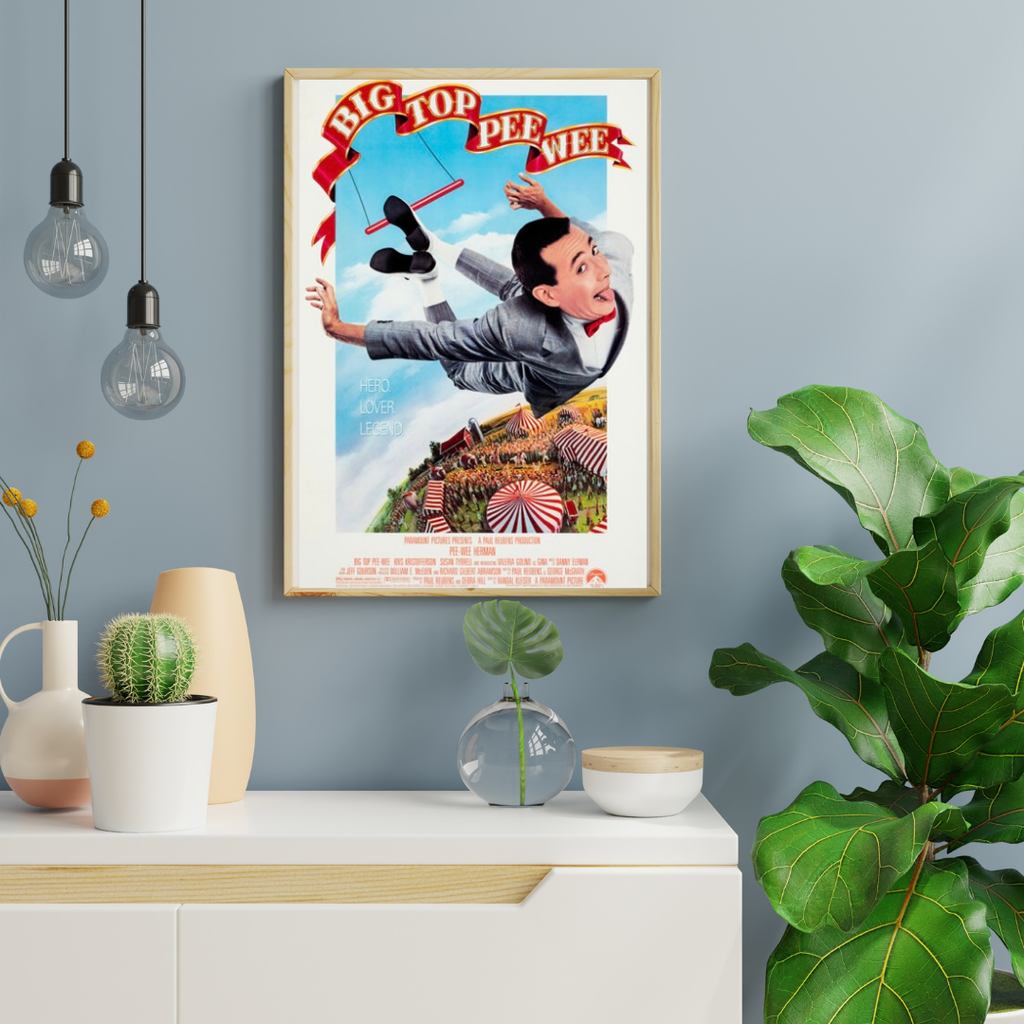 BIG TOP PEE-WEE – FILM DE Randal Kleiser (1988) – PAUL REUBENS – AFFICHE CINÉMA COMÉDIE – REPRODUCTION – POSTER HUB STUDIO – HQ