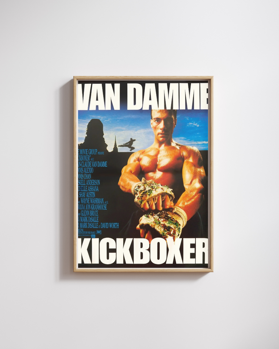 KICKBOXER, JEAN-CLAUDE VAN DAMME, 1989, REPRO MOVIE POSTER, VINTAGE, HQ