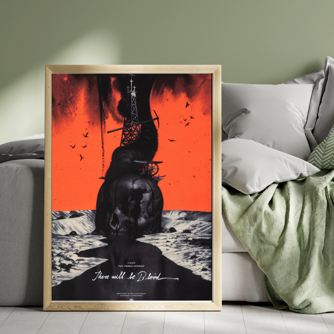 THERE WILL BE BLOOD – FILM (2007) – DANIEL DAY-LEWIS – AFFICHE CINÉMA DRAME – REPRODUCTION – POSTER HUB STUDIO – HQ