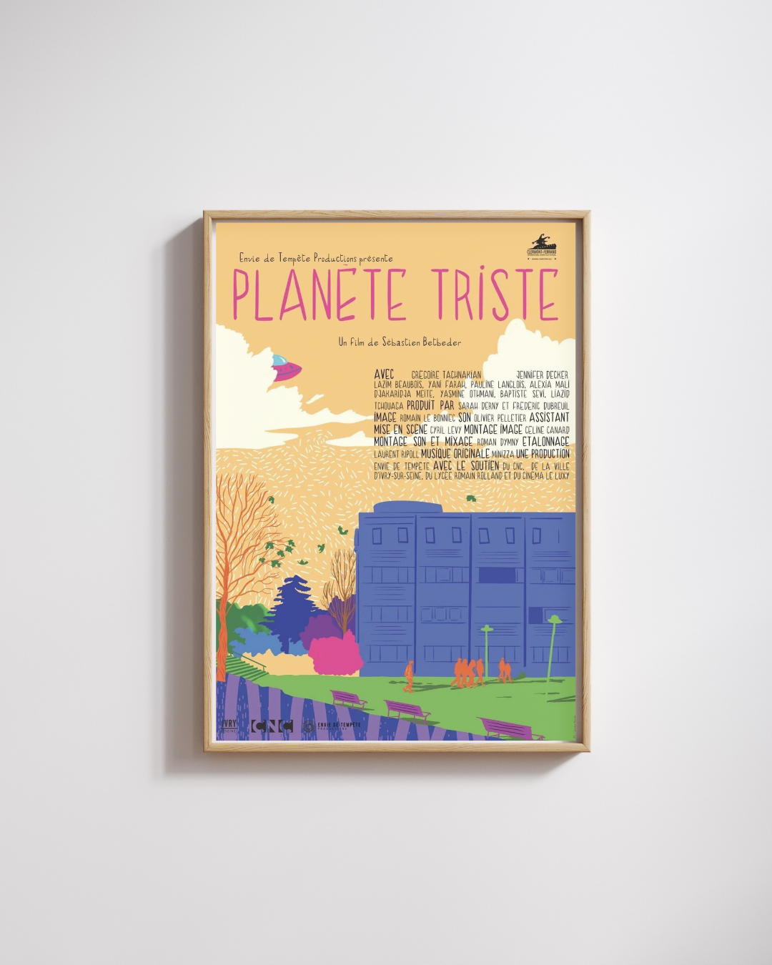 SAD PLANET, SÉBASTIEN BETBEDER, 2021, Vintage Movie Poster Reproduction, HQ