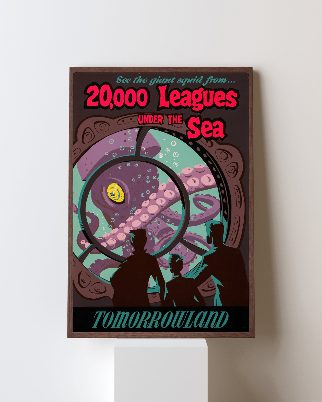 20,000 LEAGUES UNDER THE SEA – DISNEY MOVIE (1954) – KIRK DOUGLAS – ADVENTURE SCIENCE FICTION MOVIE POSTER – REPRODUCTION – POSTER HUB STUDIO – HQ