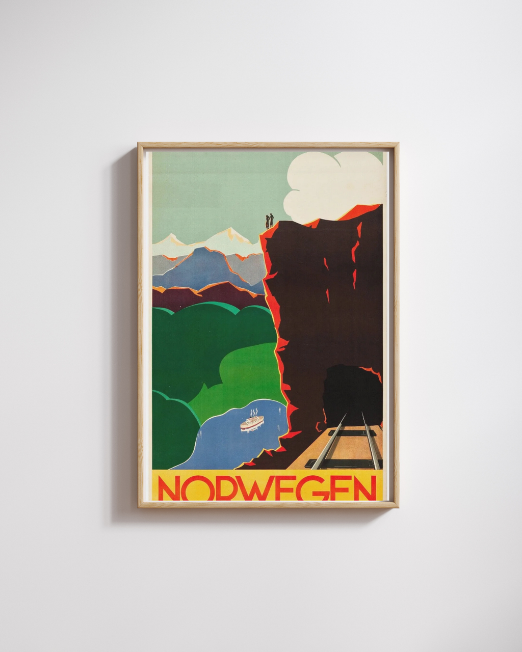 NORVÈGE (NORWEGEN), REPRO AFFICHE VINTAGE TOURISME, HQ