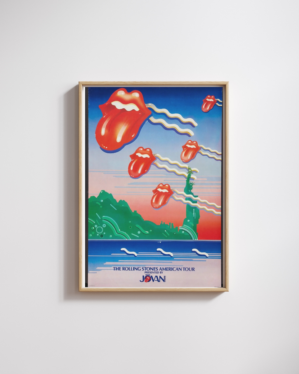 THE ROLLING STONES, AMERICAN TOUR, VINTAGE ROCK REPRINT, HQ