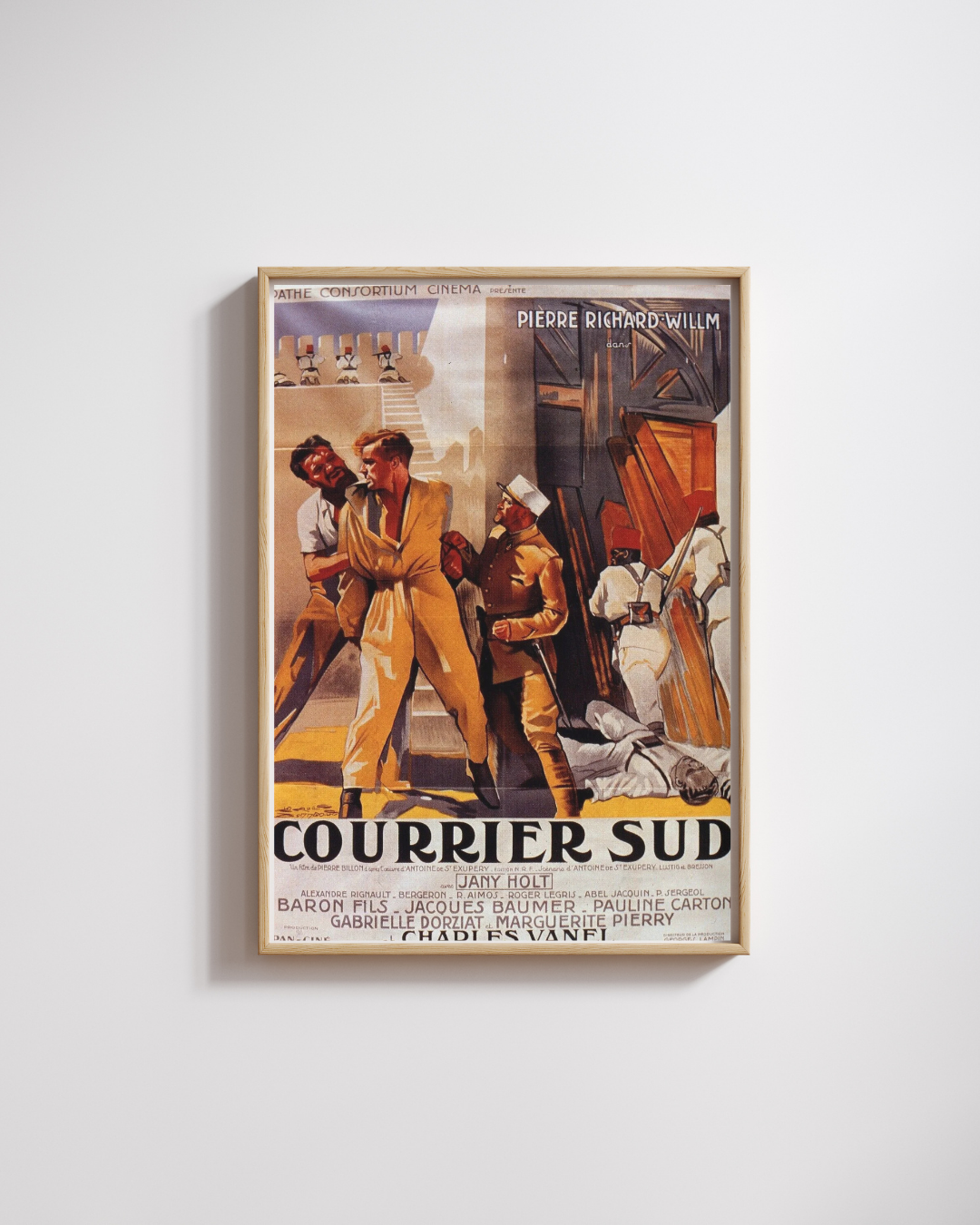SOUTH COURIER, JANY HOLT, REPRODUCCIÓN DE CARTEL DE CINE CLÁSICO, HQ