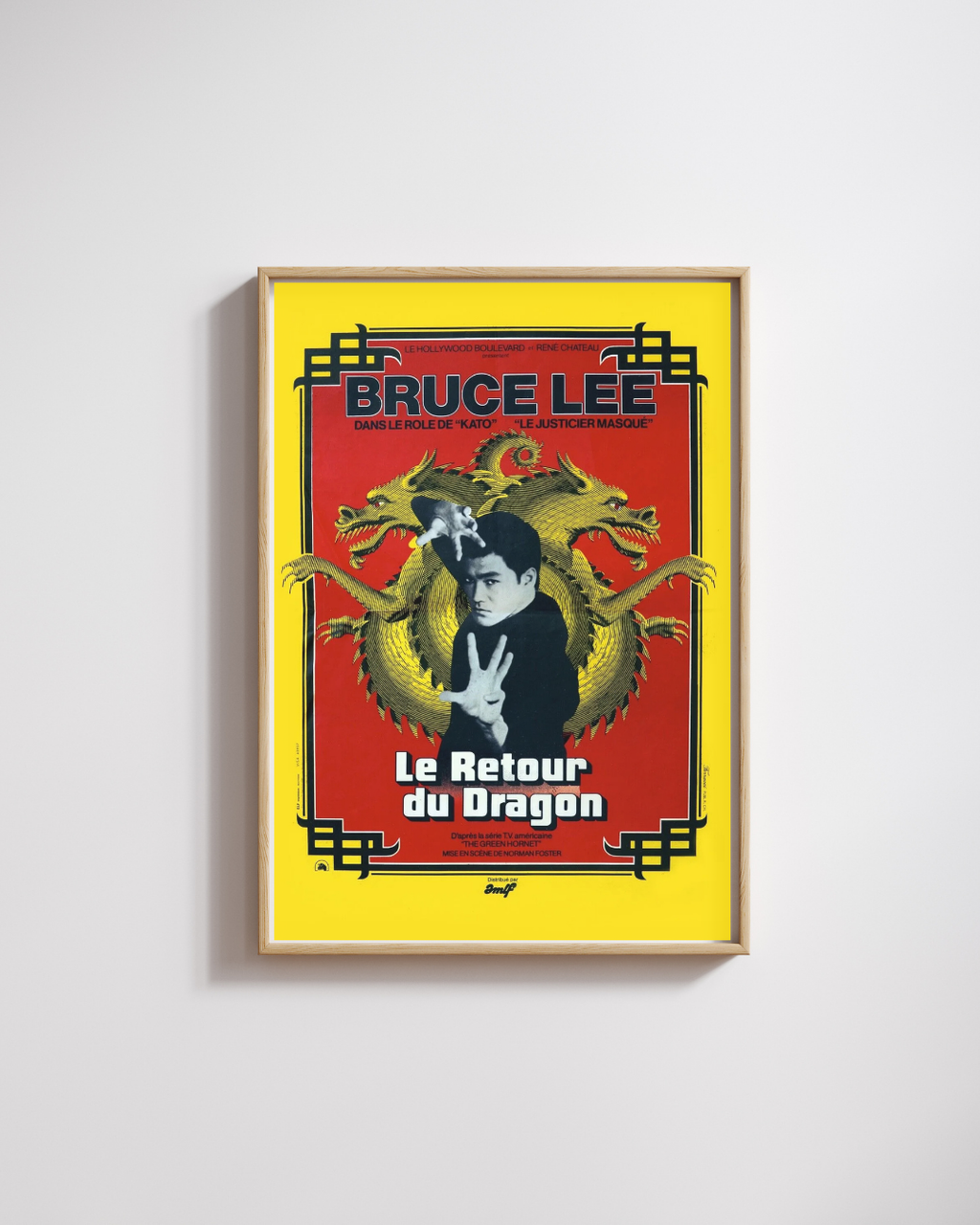 LE RETOUR DU DRAGON – BRUCE LEE, 1972 – REPRO AFFICHE CINÉMA VINTAGE