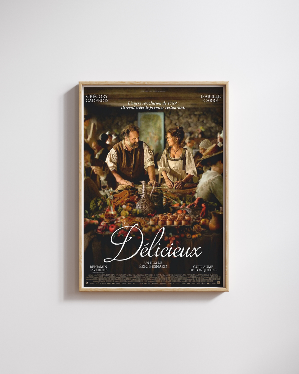 DÉLICIEUX, ISABELLE CARRÉ, REPRO AFFICHE CINEMA VINTAGE, HQ