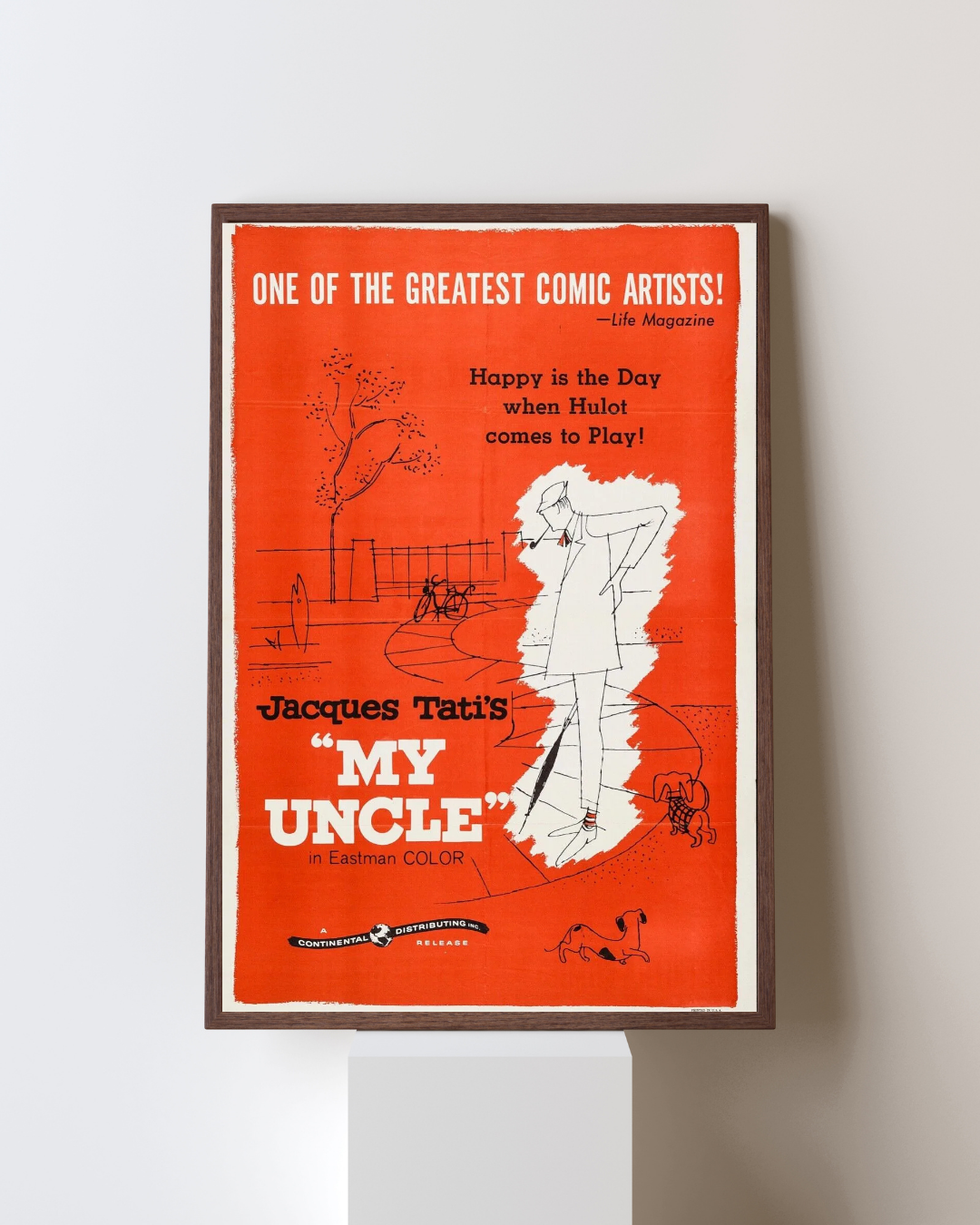 MI TÍO, JACQUES TATI, 1958, REPRODUCCIÓN DE CARTEL DE CINE VINTAGE, HQ