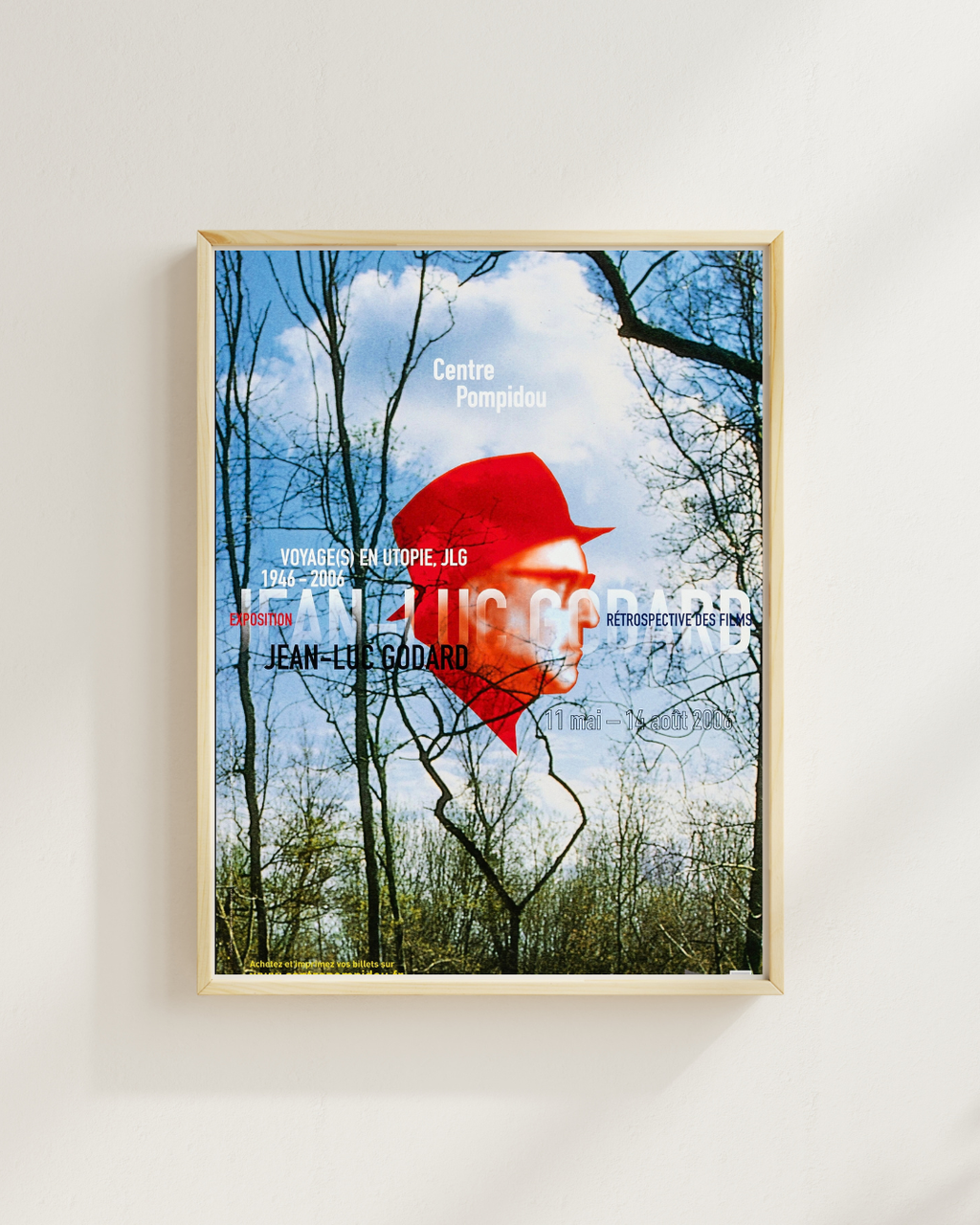 VOYAGE(S) EN UTOPIE – JEAN-LUC GODARD – CENTRE POMPIDOU EXHIBITION POSTER – 2006 – REPRODUCTION