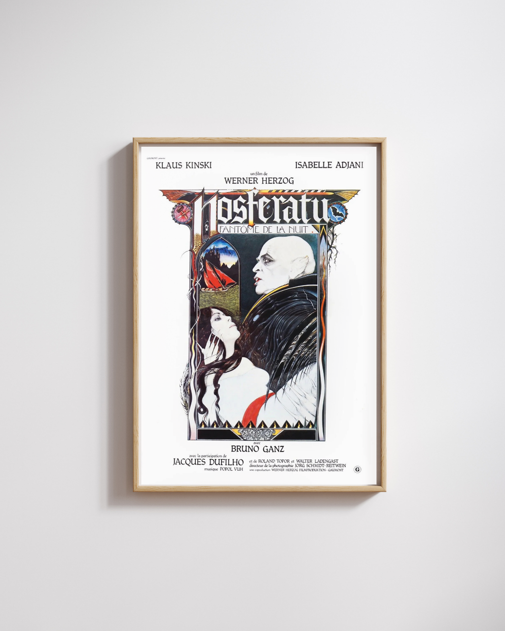 NOSFERATU, FANTÔME DE LA NUIT, KLAUS KINSKI, 1979, REPRO AFFICHE CINÉMA VINTAGE, HQ