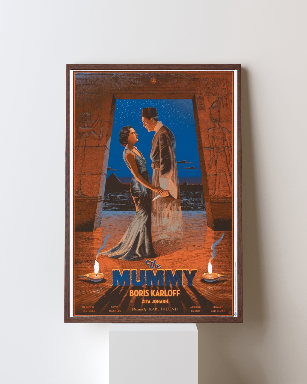 MUMMY, BORIS KARLOFF, 1932, VINTAGE MOVIE POSTER REPRO, HQ