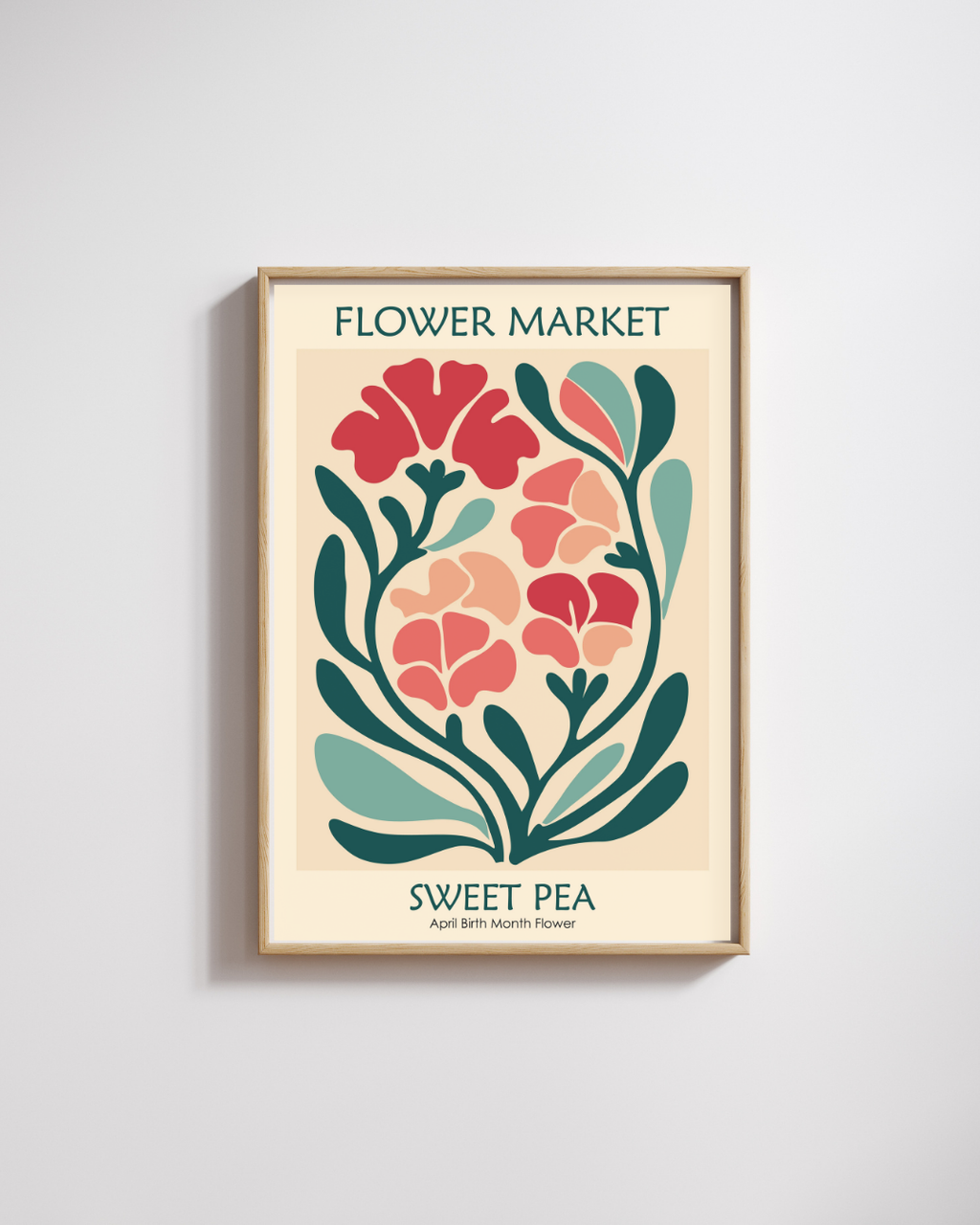 FLOWER MARKET - REPRO  POSTER, VINTAGE, HQ.