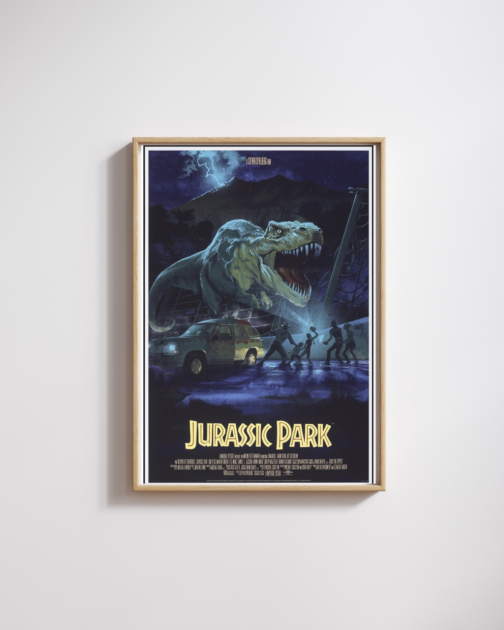 JURASSIC PARK – STEVEN SPIELBERG, 1993 – VINTAGE MOVIE POSTER REPRINT HQ