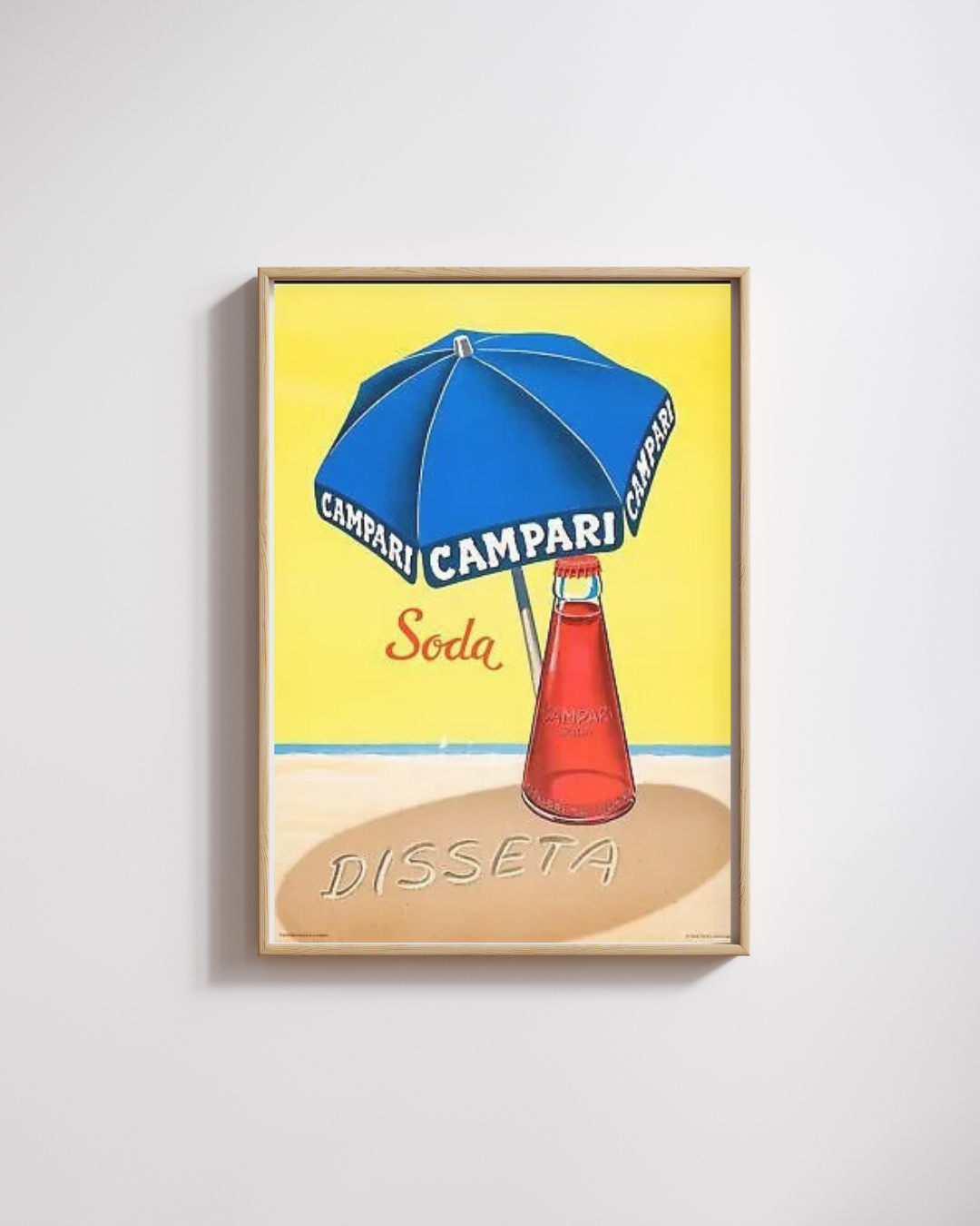 CAMPARI SODA, 1970, REPRO ADVERTISING POSTER, VINTAGE, HQ