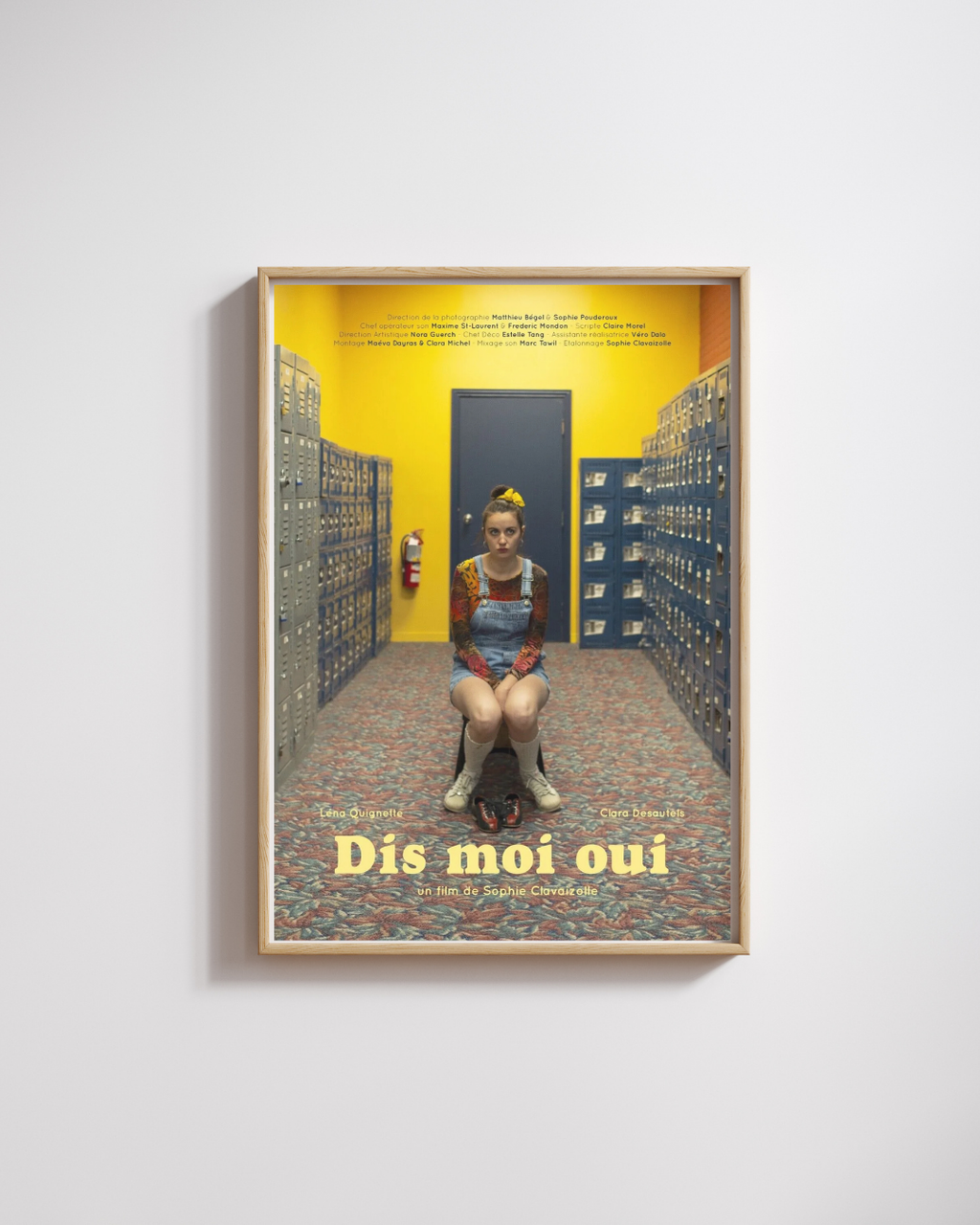 DIME SÍ, LÉNA QUIGNELLE, REPRO CARTEL DE CINE VINTAGE, HQ