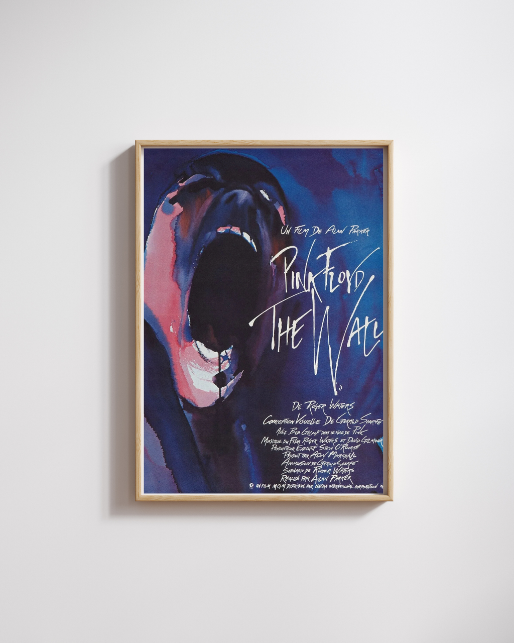 PINK FLOYD, THE WALL, ALAN PARKER, MUSIQUE, REPRO AFFICHE MUSIQUE, VINTAGE, HQ