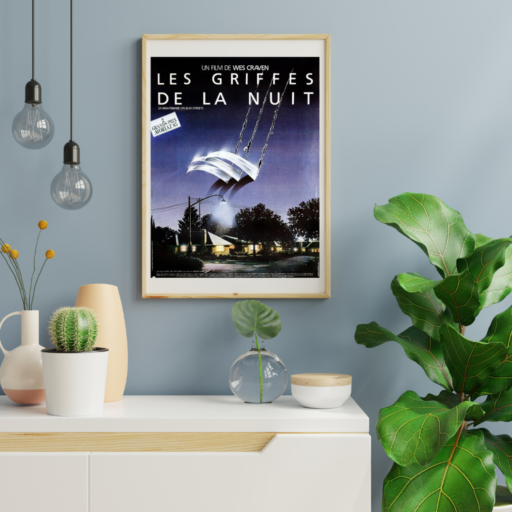 LES GRIFFES DE LA NUIT, WES GRAVEN, 1984, REPRO AFFICHE CINEMA VINTAGE, HQ