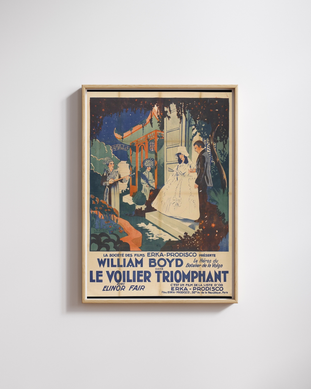 LE VOILIER TRIOMPHANT – WILLIAM BOYD, 1950 – REPRO AFFICHE CINÉMA VINTAGE